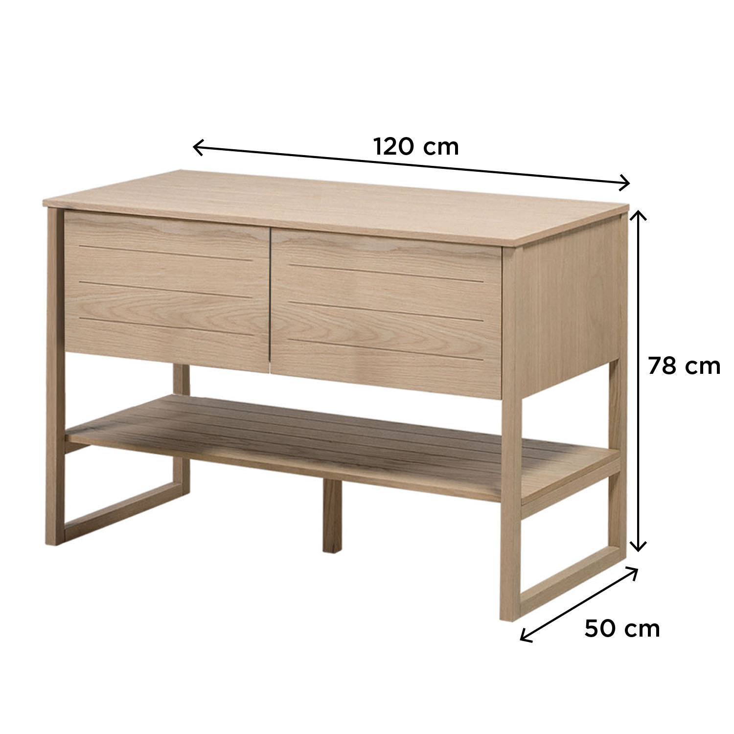 Meuble de salle de bain sous vasque 120 cm ATOLL