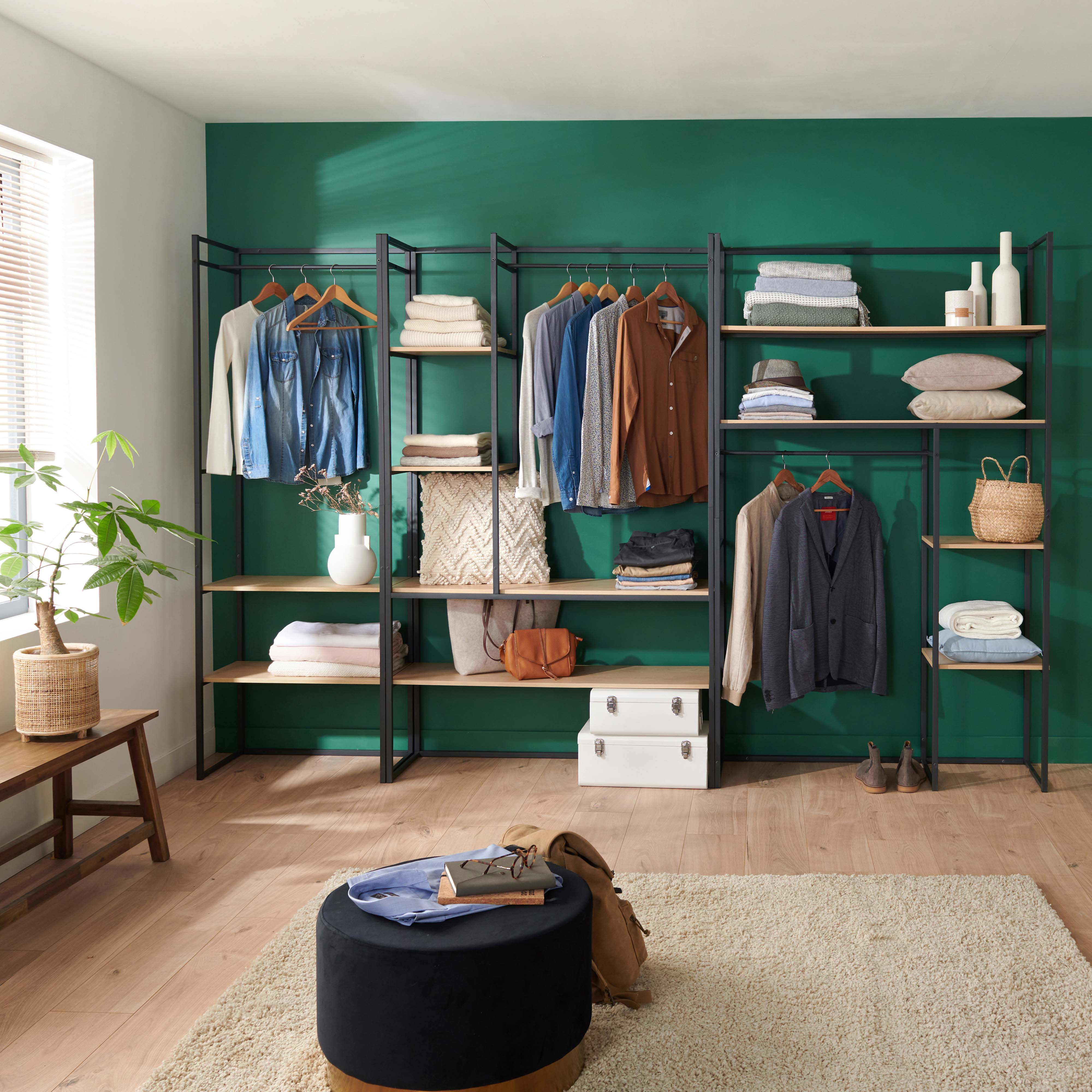 Lot de 3 portants vêtements | 310x200cm | ASHTON | Mob-in