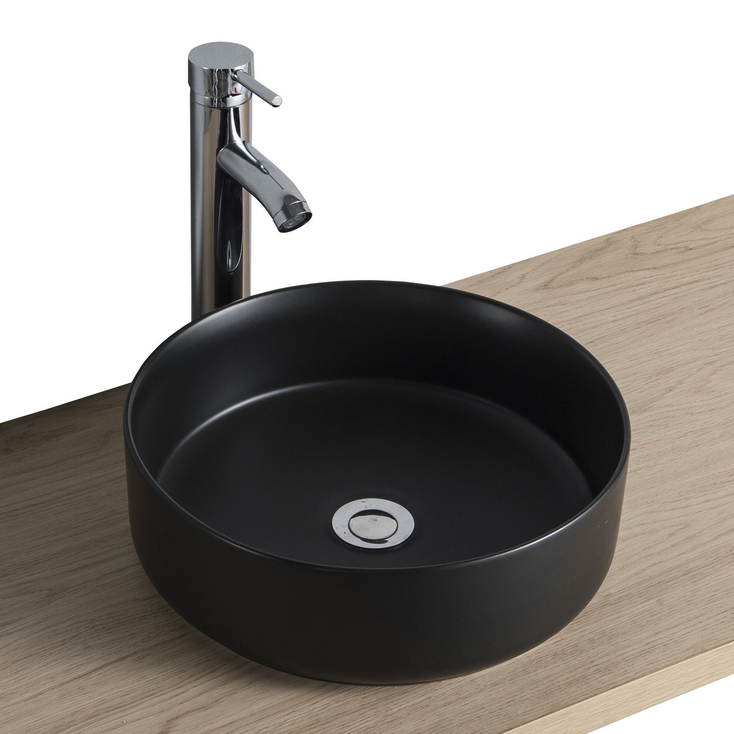 Meuble de salle de bain bois et métal avec vasque et miroir WILL