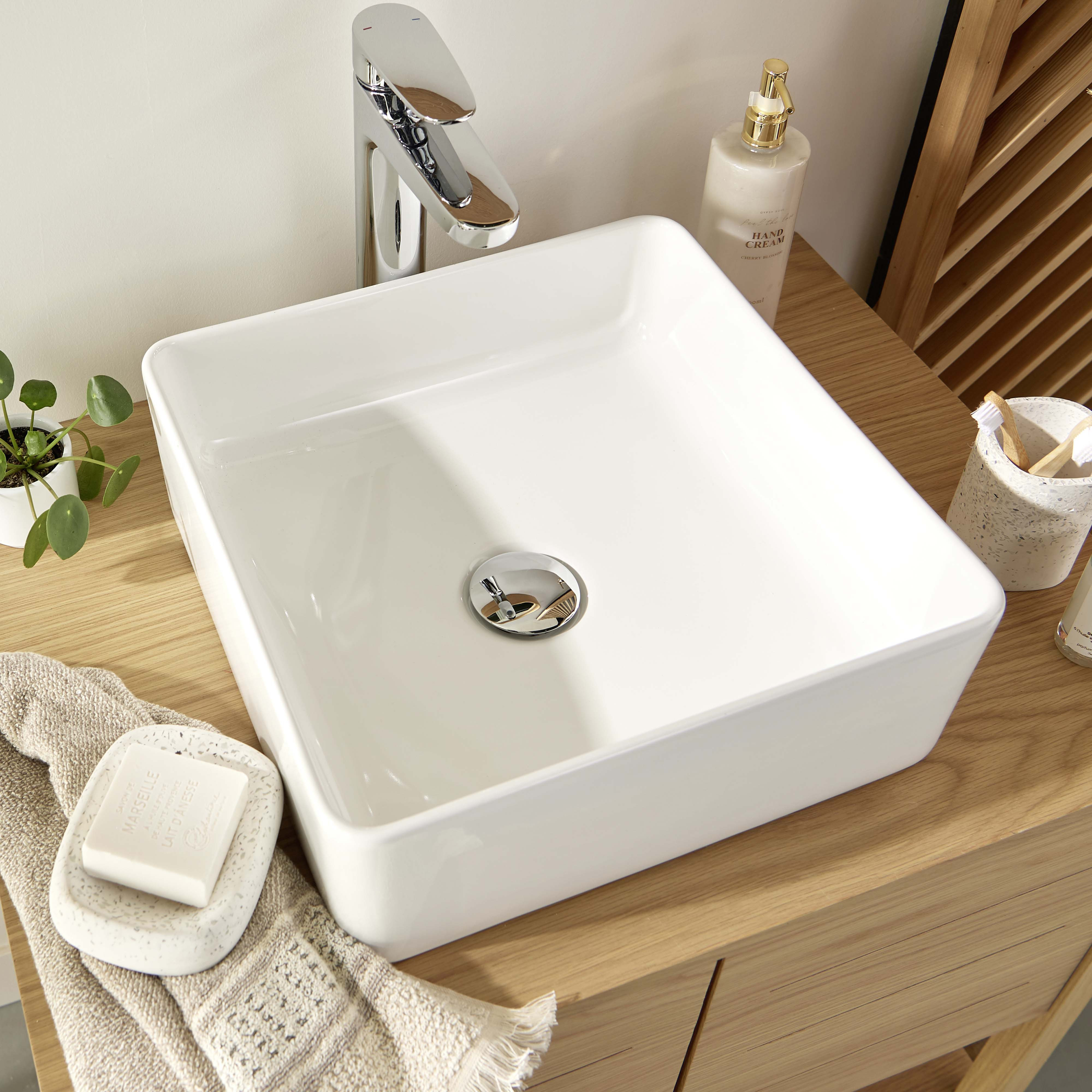 Meuble de salle de bain suspendu avec vasque et miroir WILL
