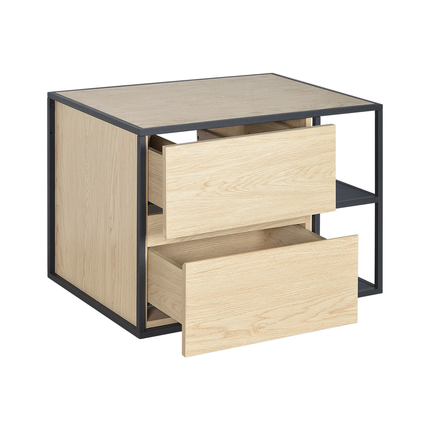 Meuble de salle de bain 70 cm EDISSON avec miroir et vasque