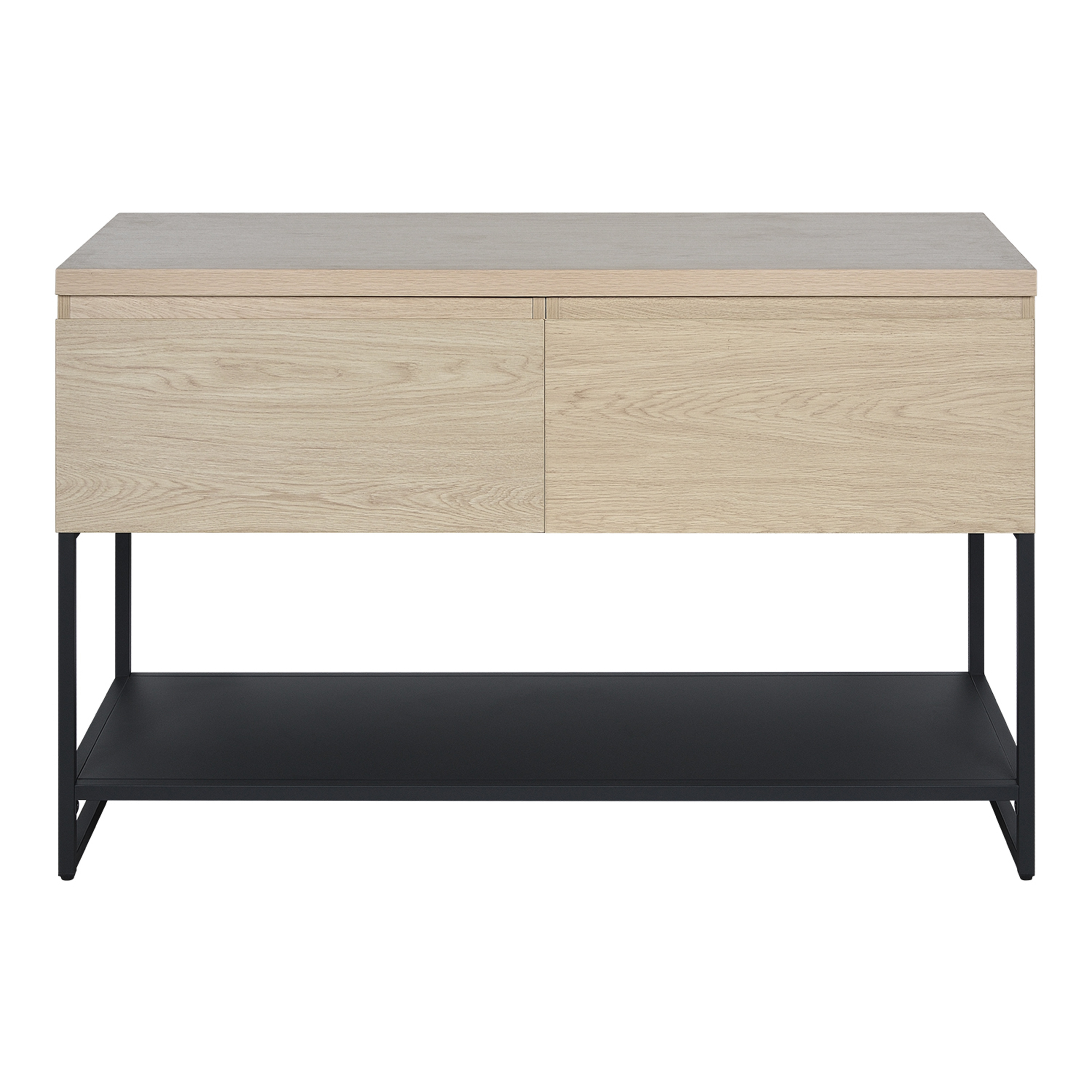 Meuble double caisson chêne et piètement sous vasque 120 cm WILL