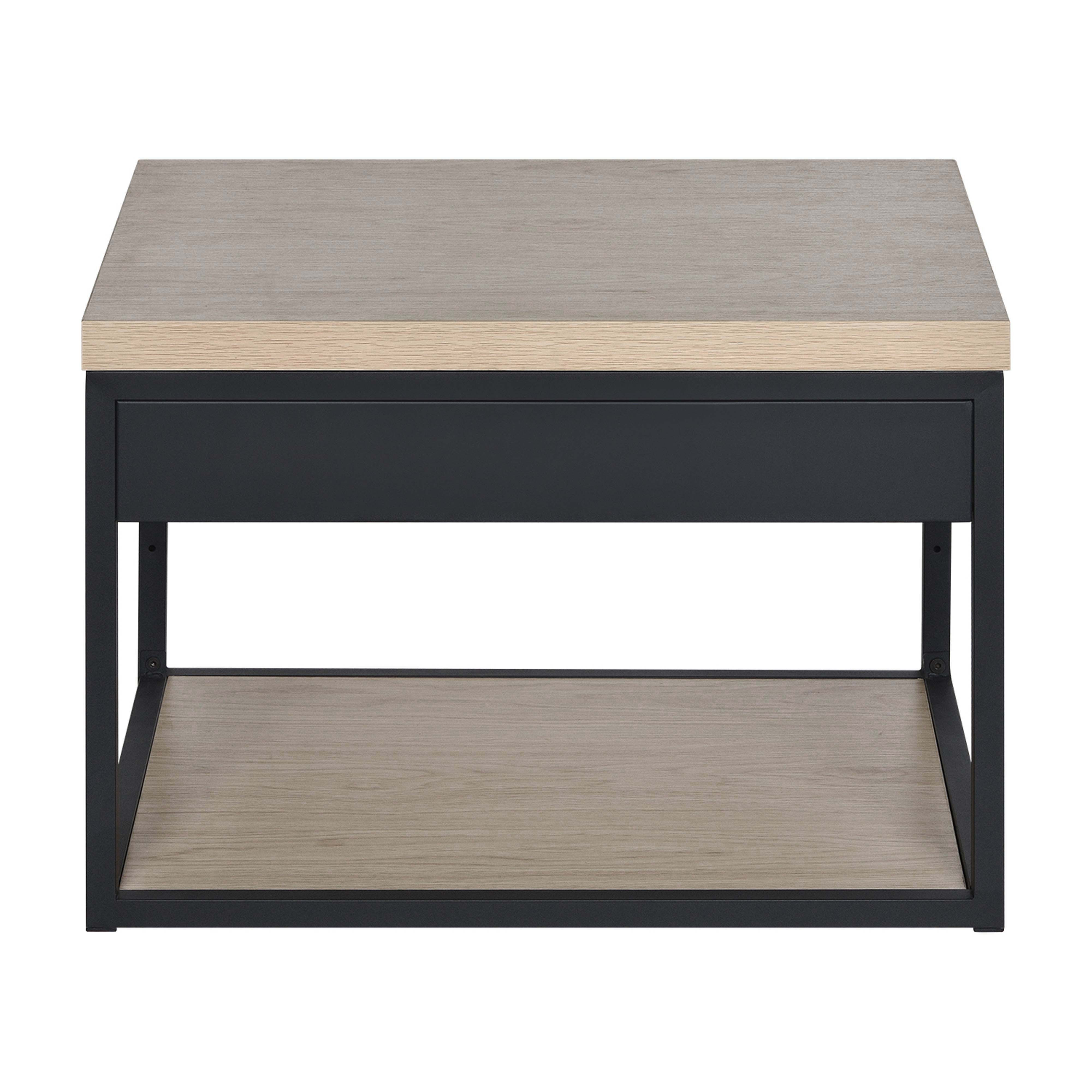 Meuble de salle de bain en métal et bois avec plan 60 cm WILL