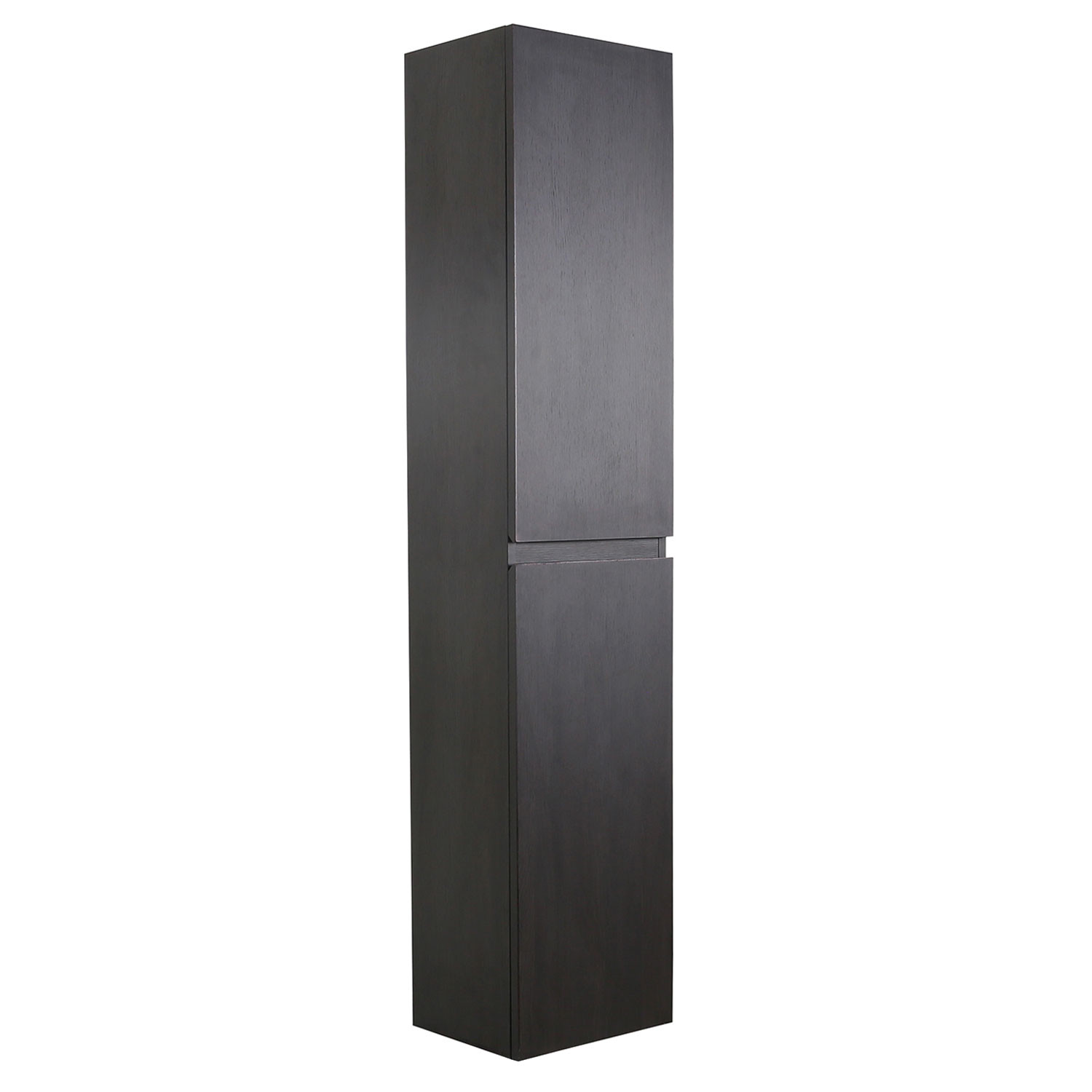 Colonne noir de salle de bain SORRENTO décor chêne 140 cm