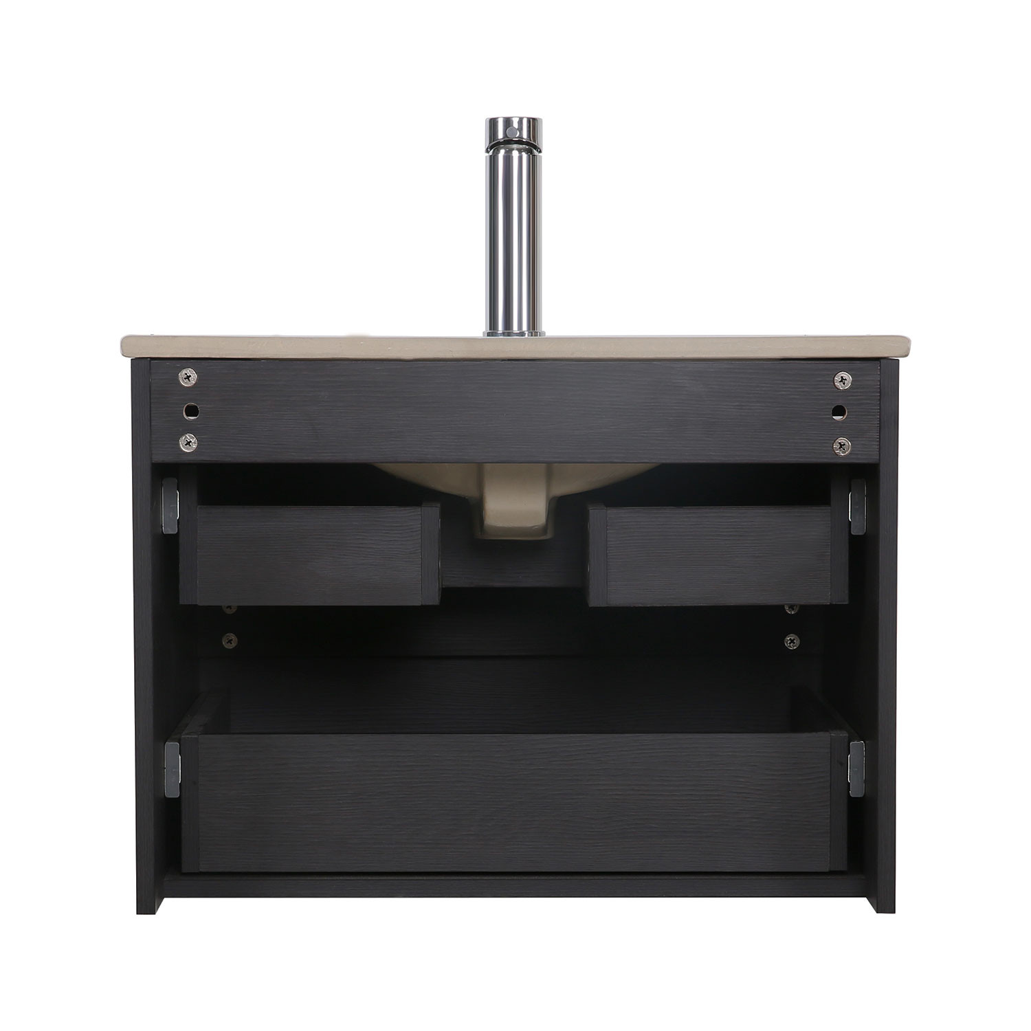 Ensemble de salle de bain 2 pièces SORRENTO 60cm décor chêne carbone