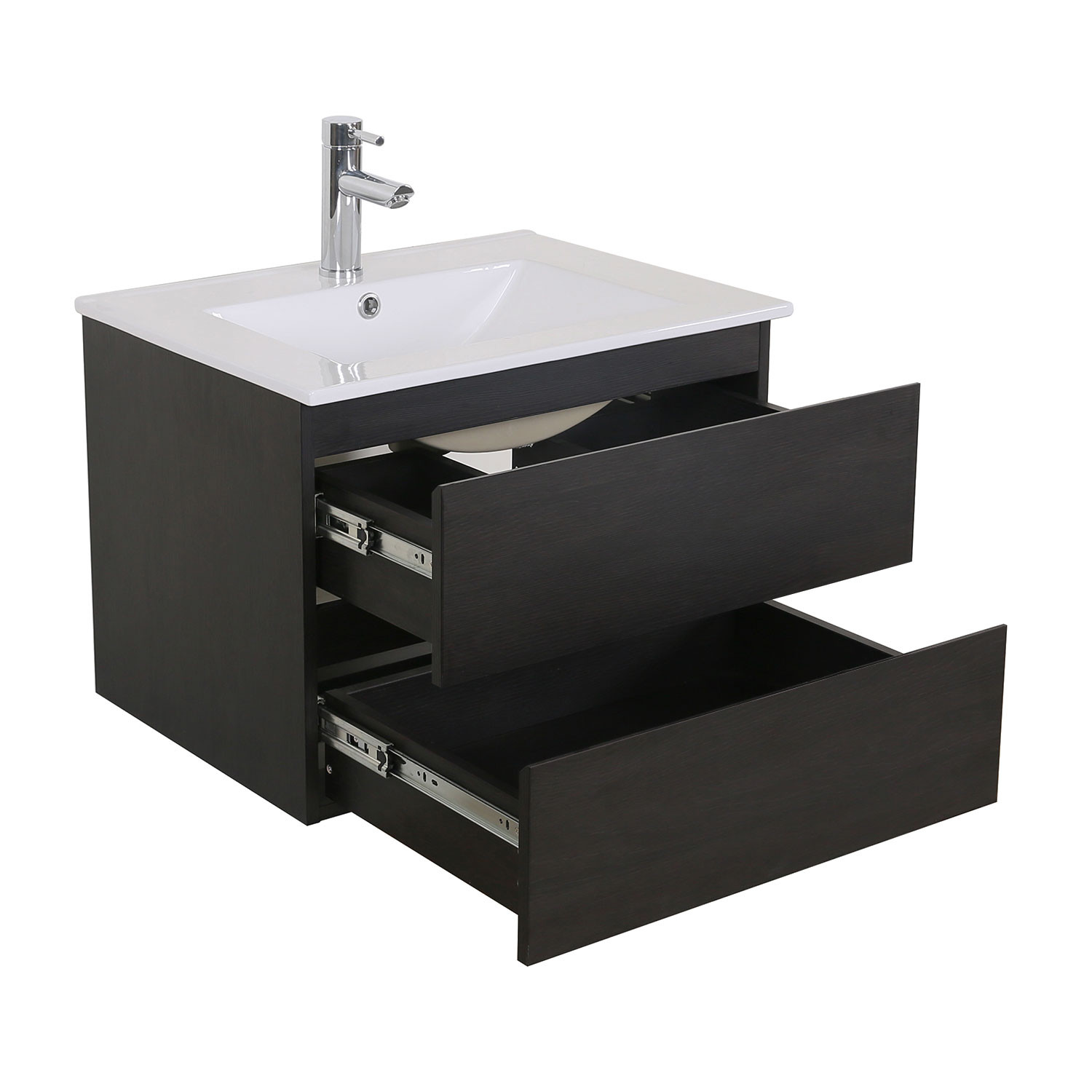 Ensemble de salle de bain 2 pièces SORRENTO 60cm décor chêne carbone