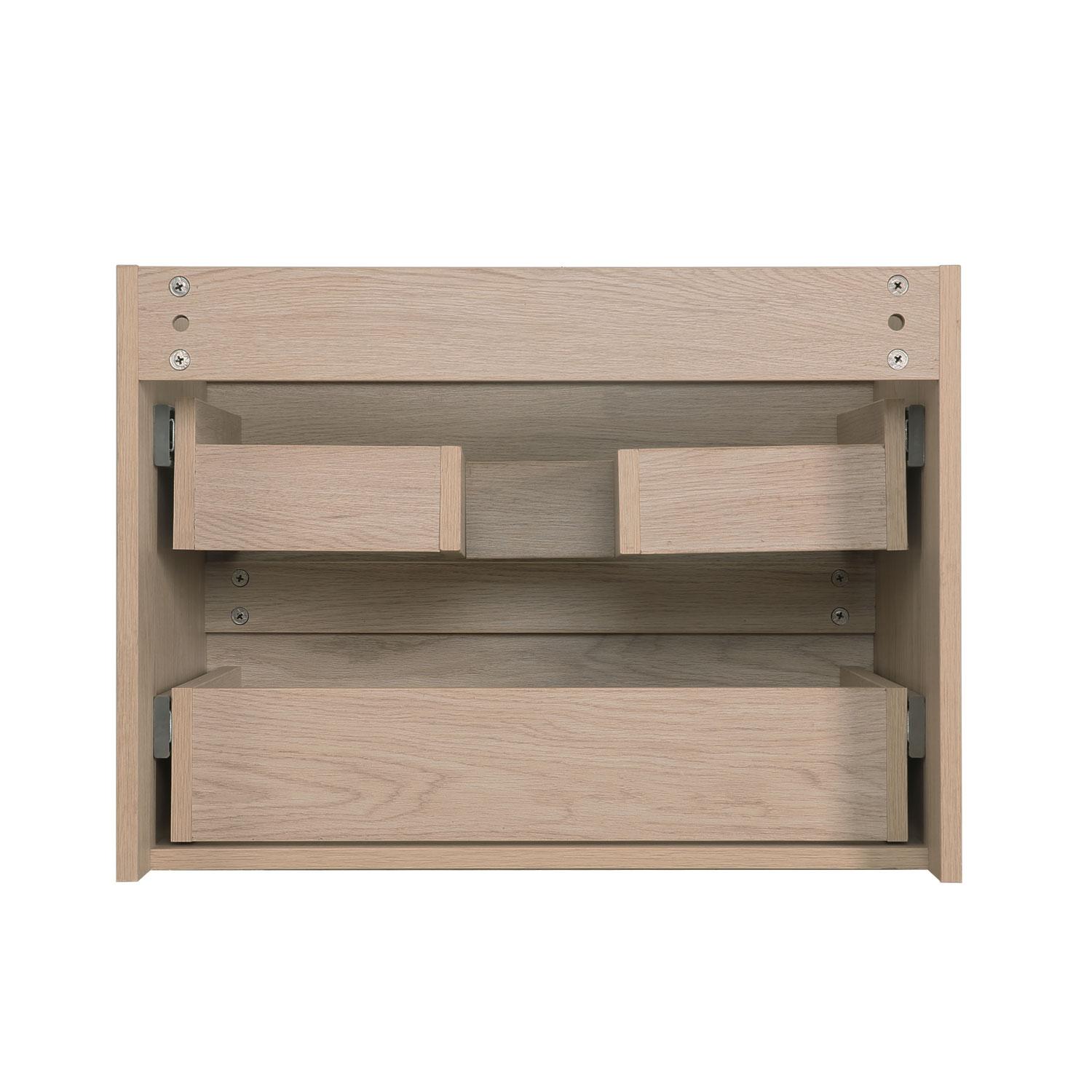 Meuble simple vasque décor chêne  60cm + vasque