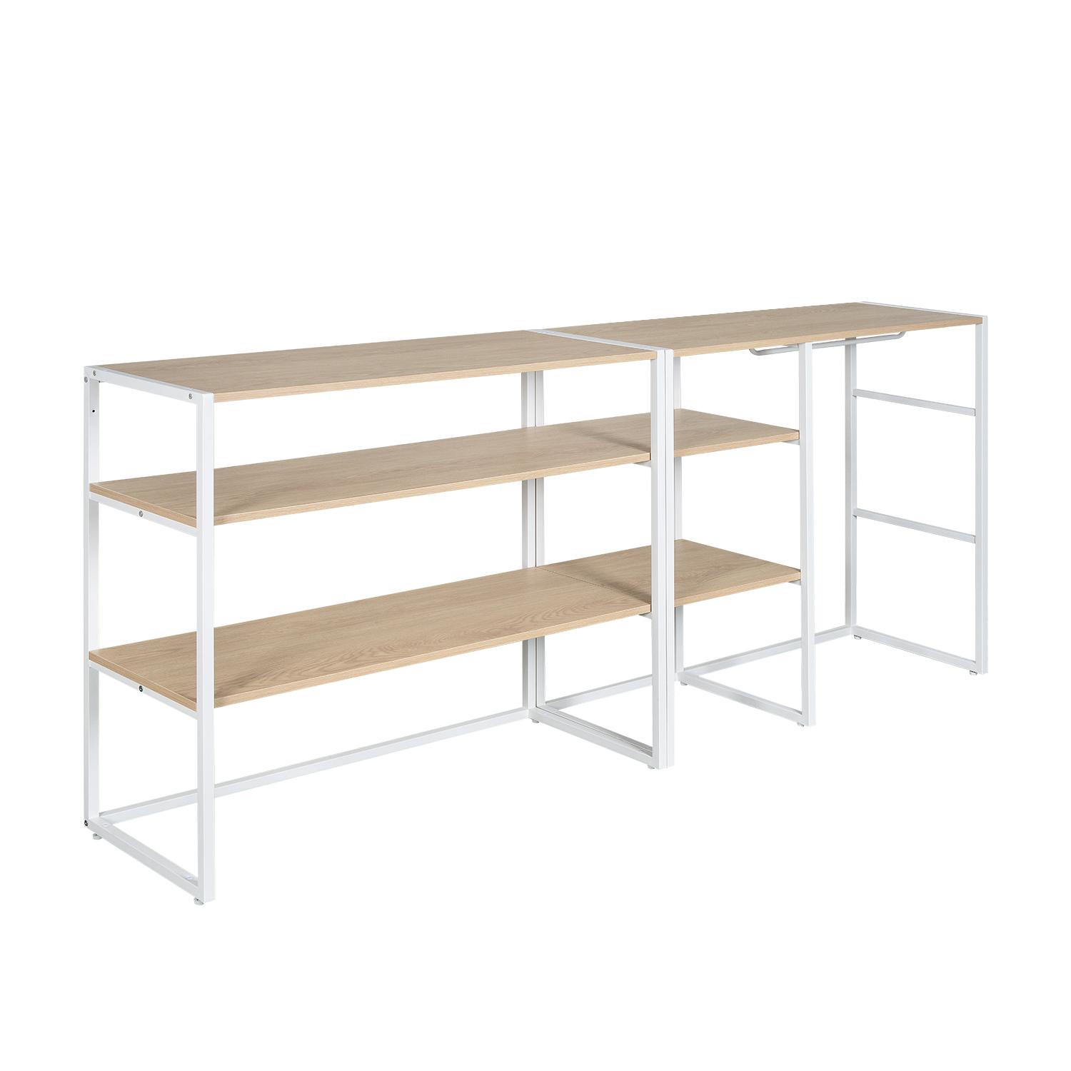 Portants vêtements sous combles modulables - Lot de 2