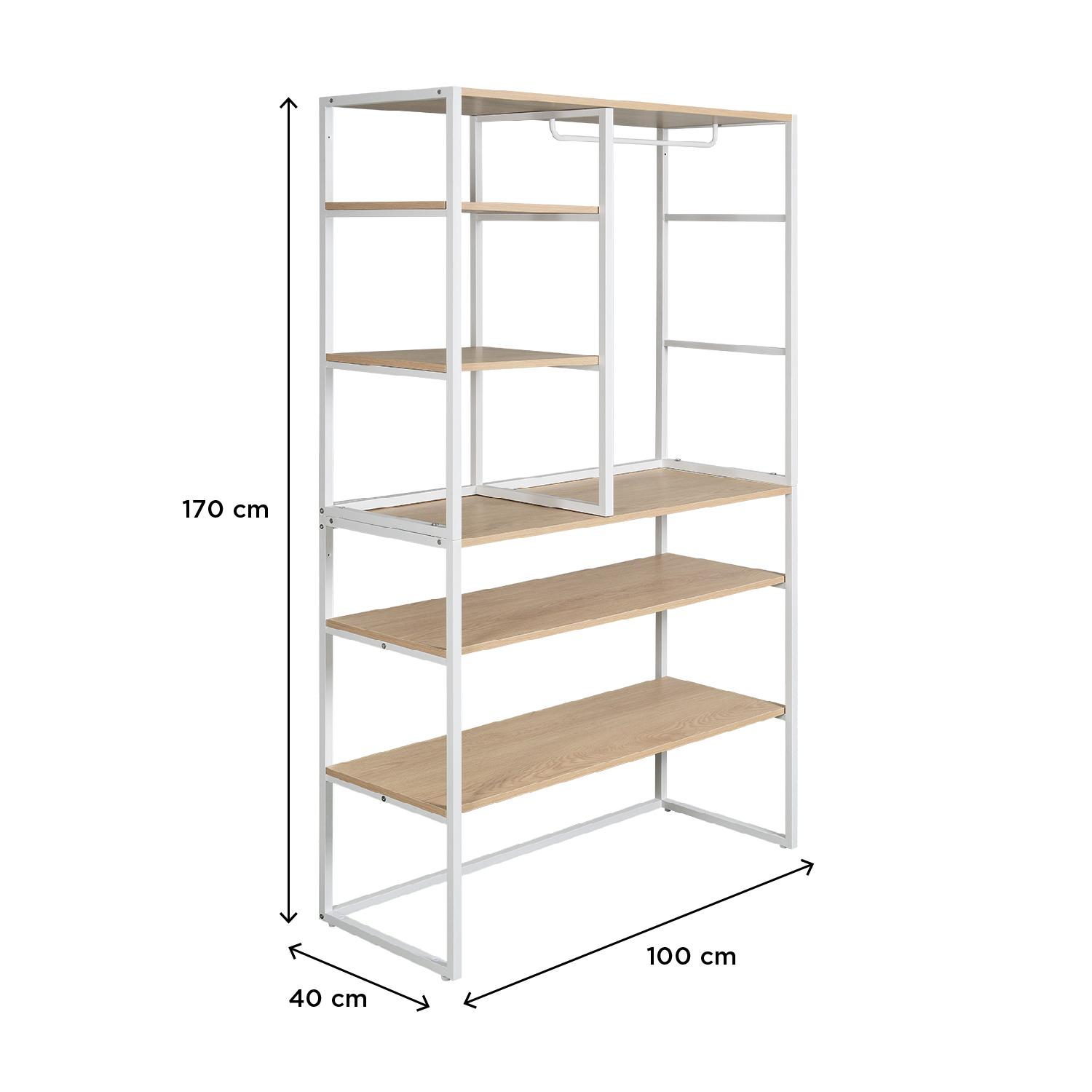 Portants vêtements sous combles modulables - Lot de 2