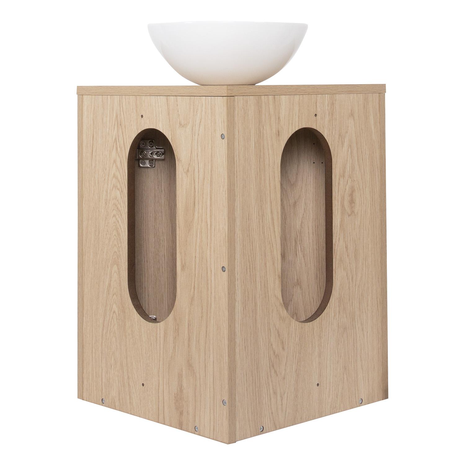 Ensemble lave-mains angle sorrento avec vasque + robinet