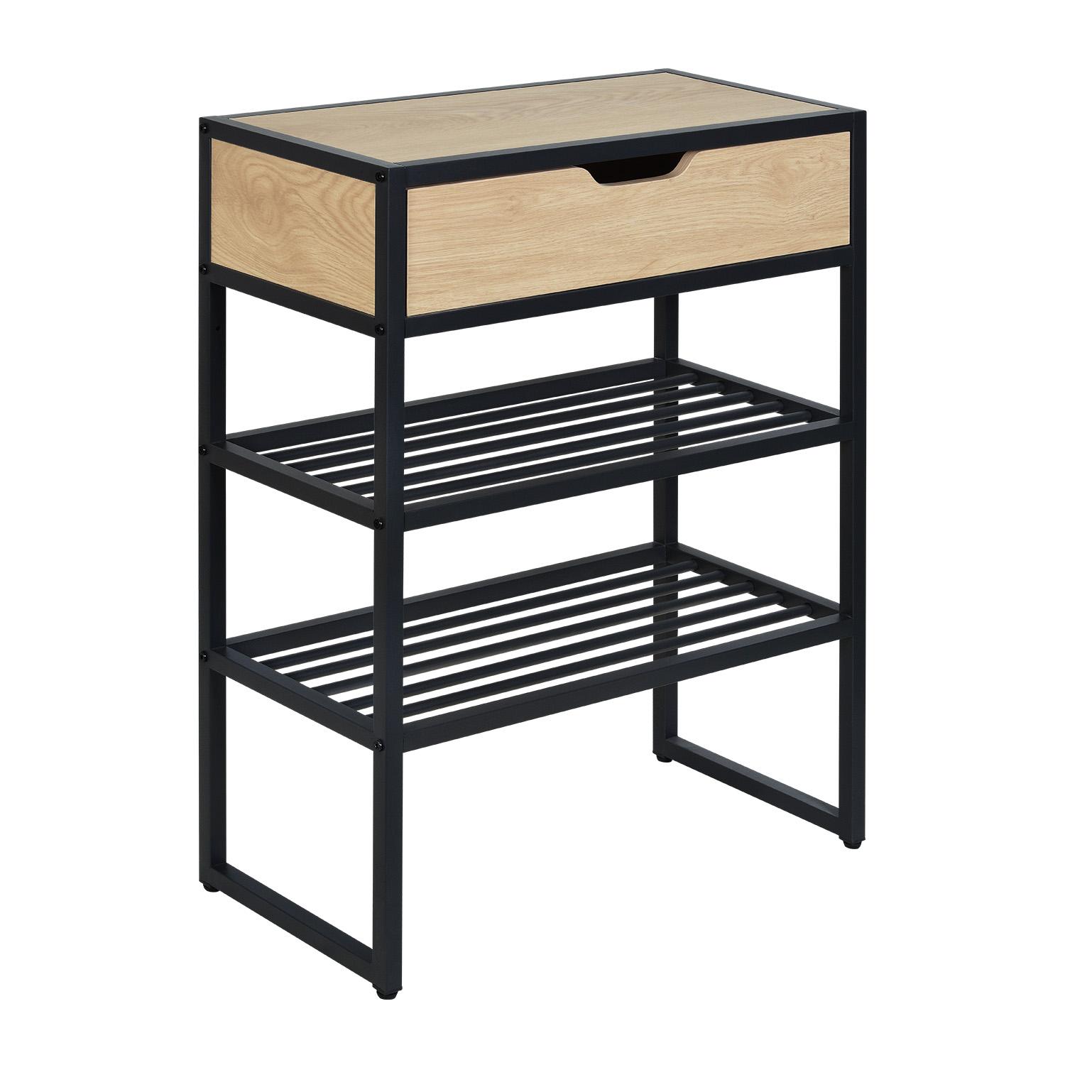 Console d'entrée métal et bois L60 x H80 WILKO