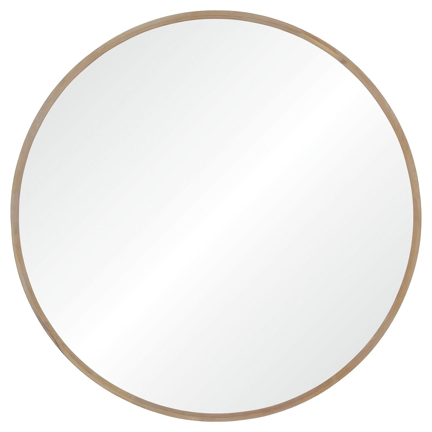 Miroir XXL rond en chêne 150 cm FAB