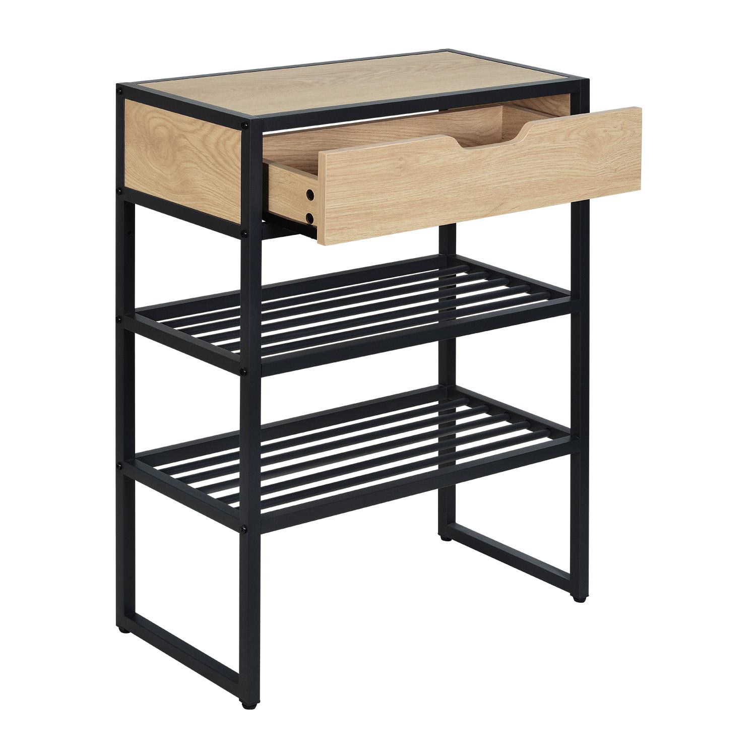 Console d'entrée métal et bois L60 x H80 WILKO