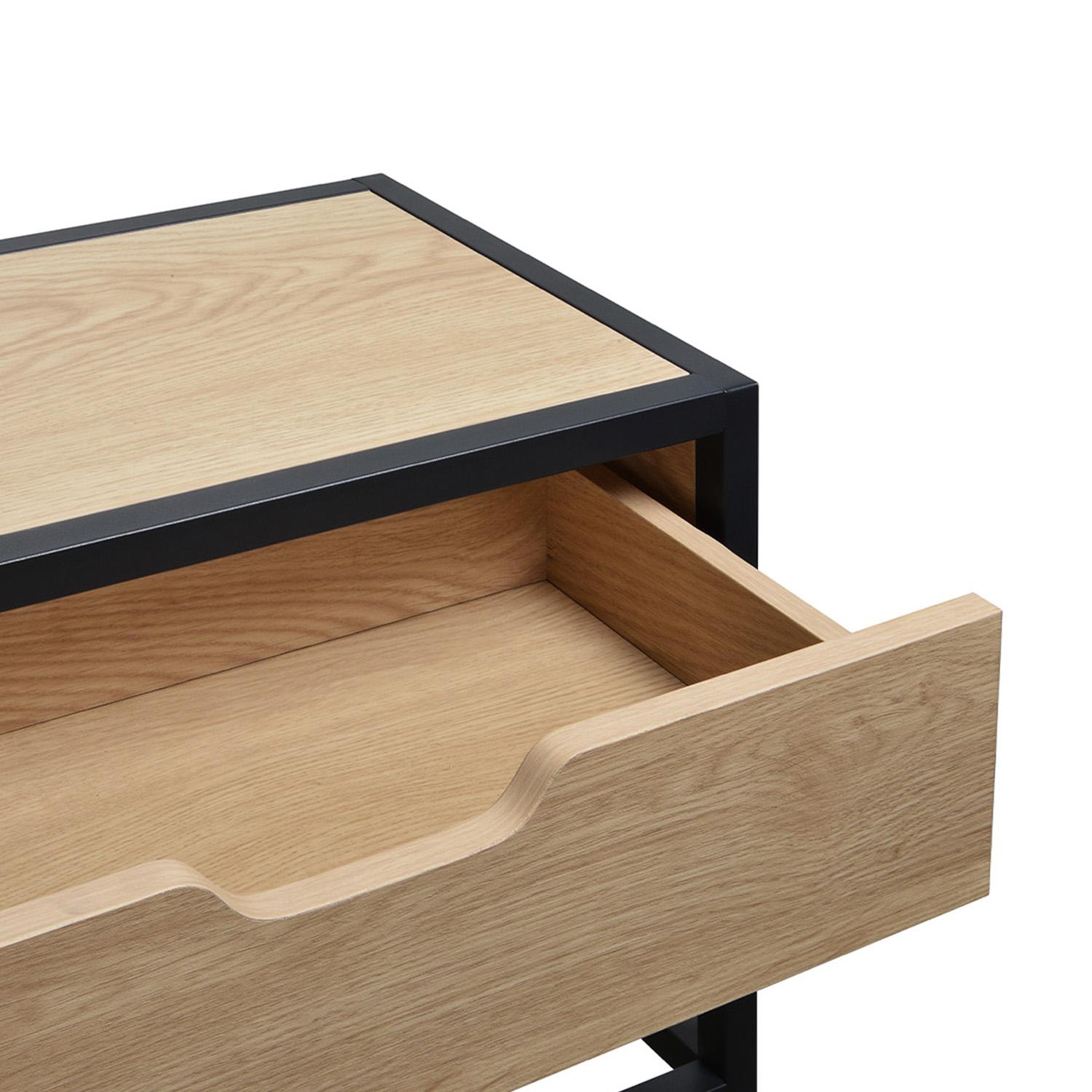 Console d'entrée métal et bois L60 x H80 WILKO