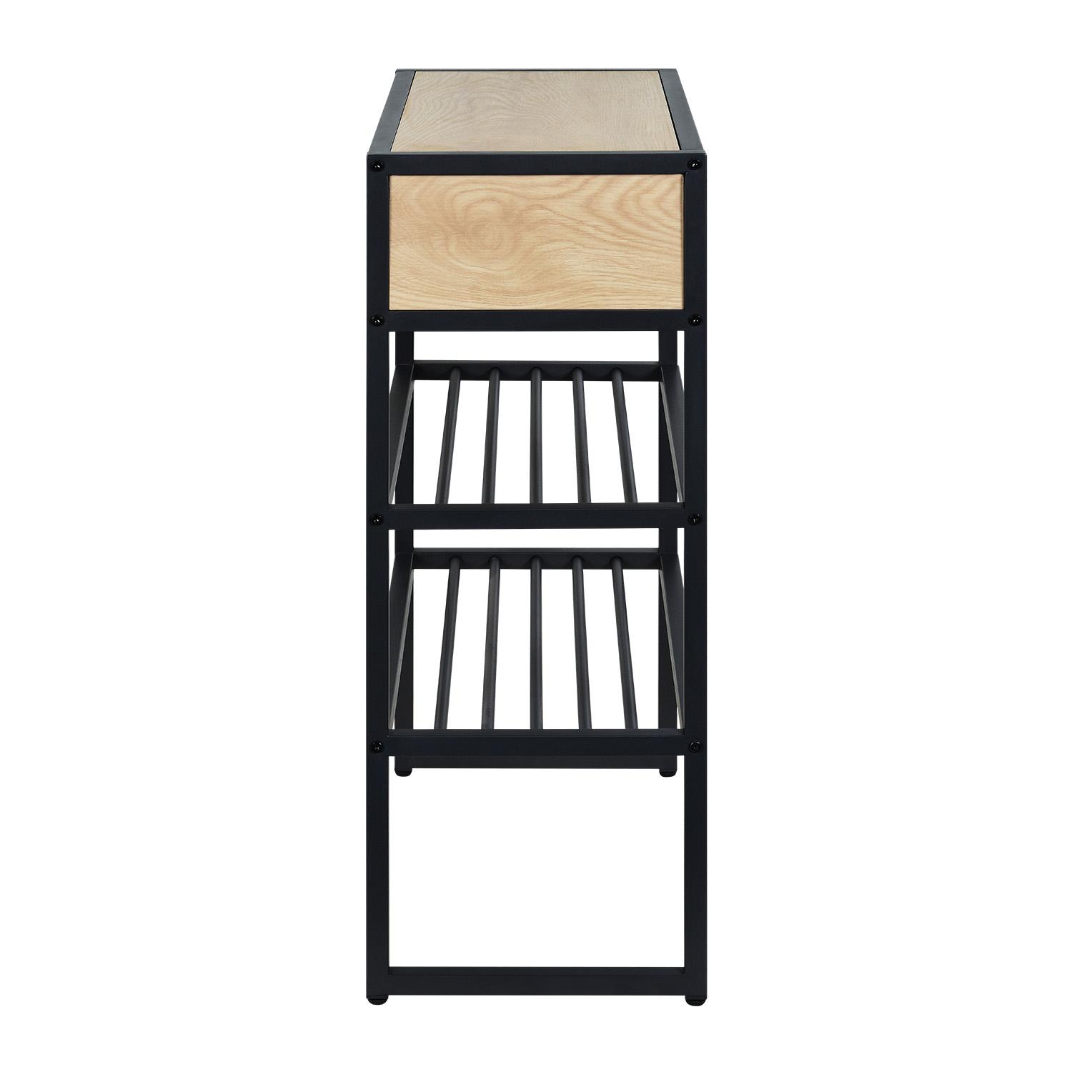 Console d'entrée métal et bois L60 x H80 WILKO