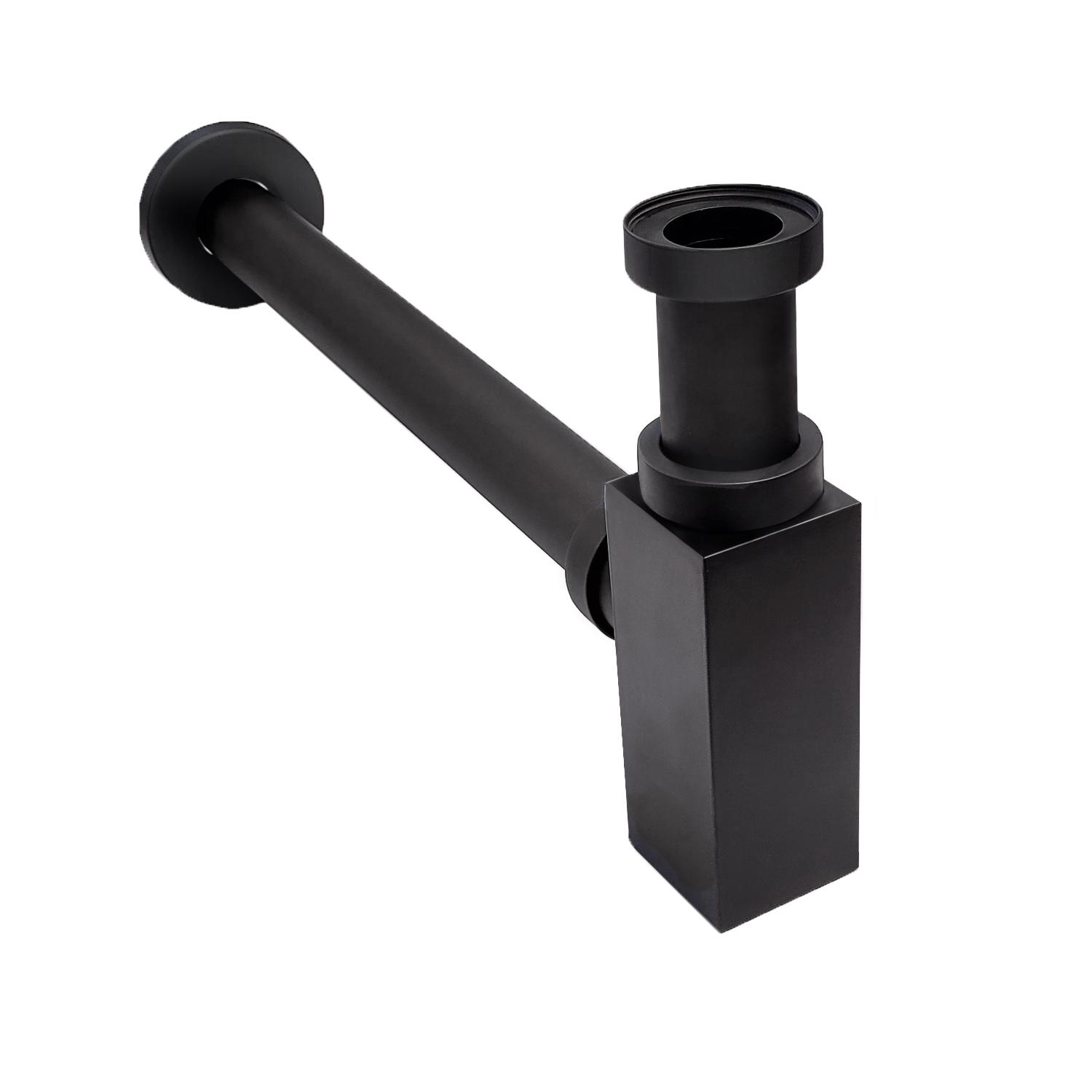 Siphon carré noir découpable D32mm