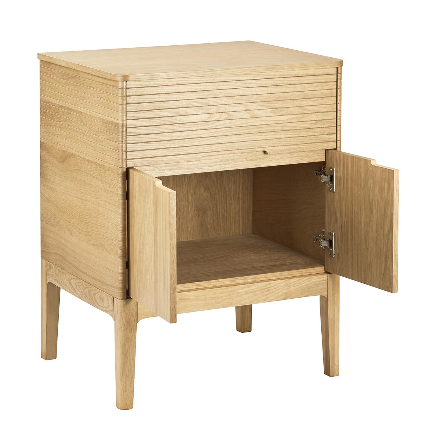 Meuble simple vasque 60 cm en chêne naturel