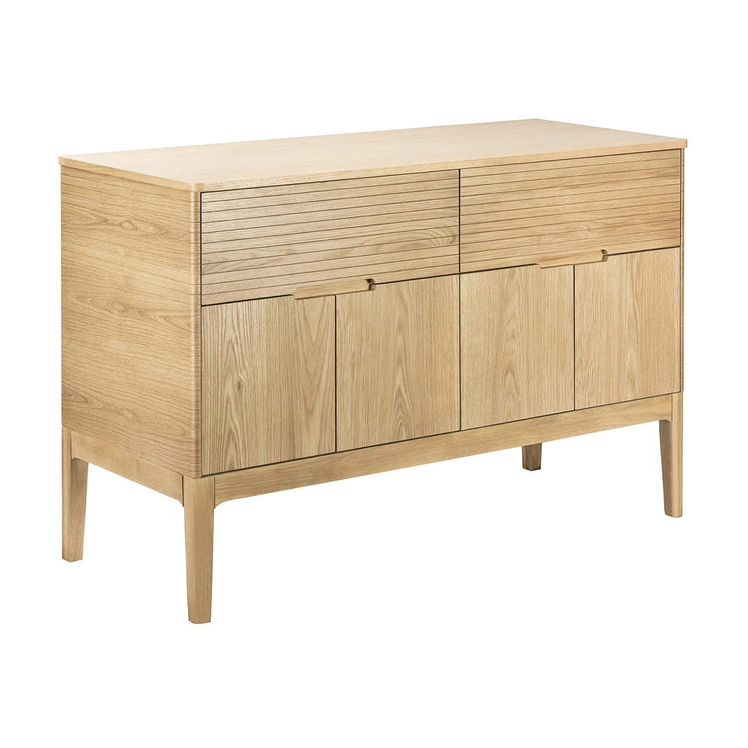 Meuble double vasque 120 cm en chêne naturel