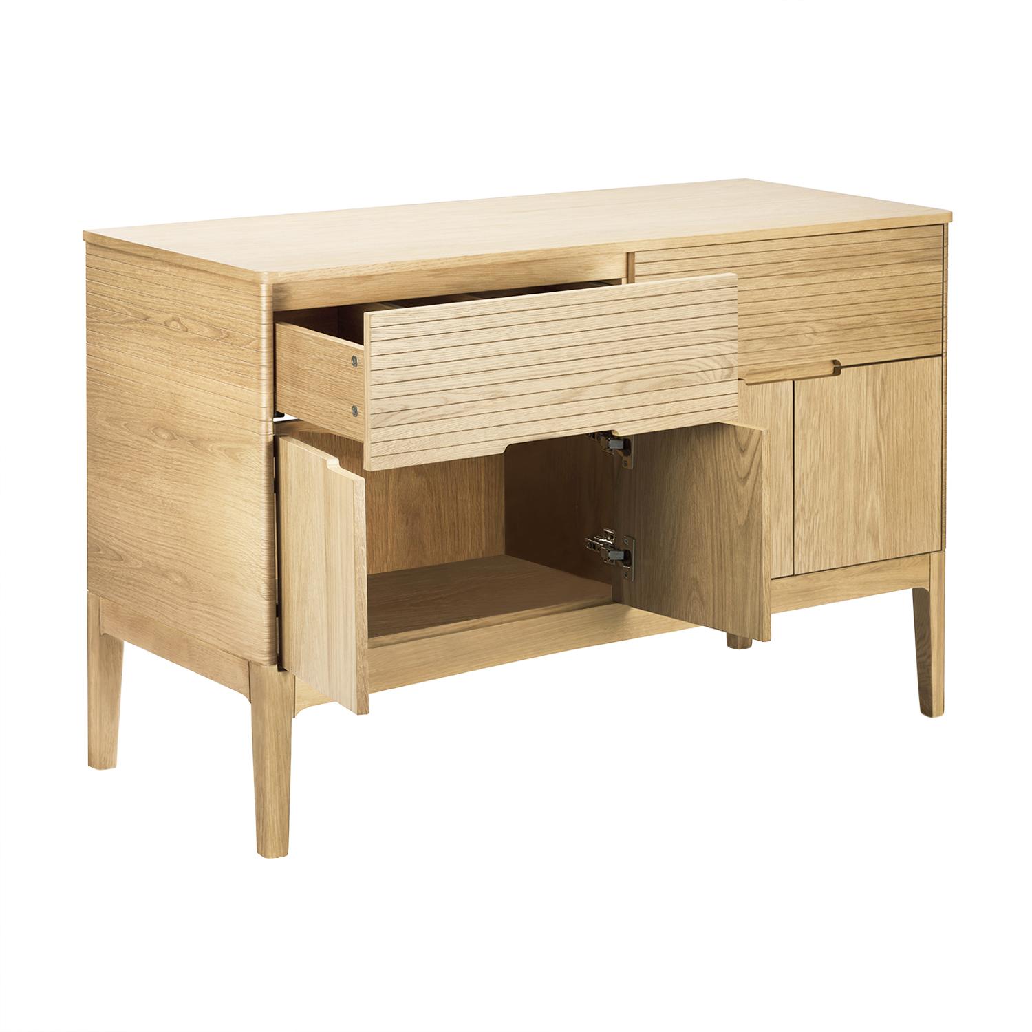 Ensemble meuble double vasque 120 cm chêne naturel + 2 vasques + 2 robinets + 2 miroirs
