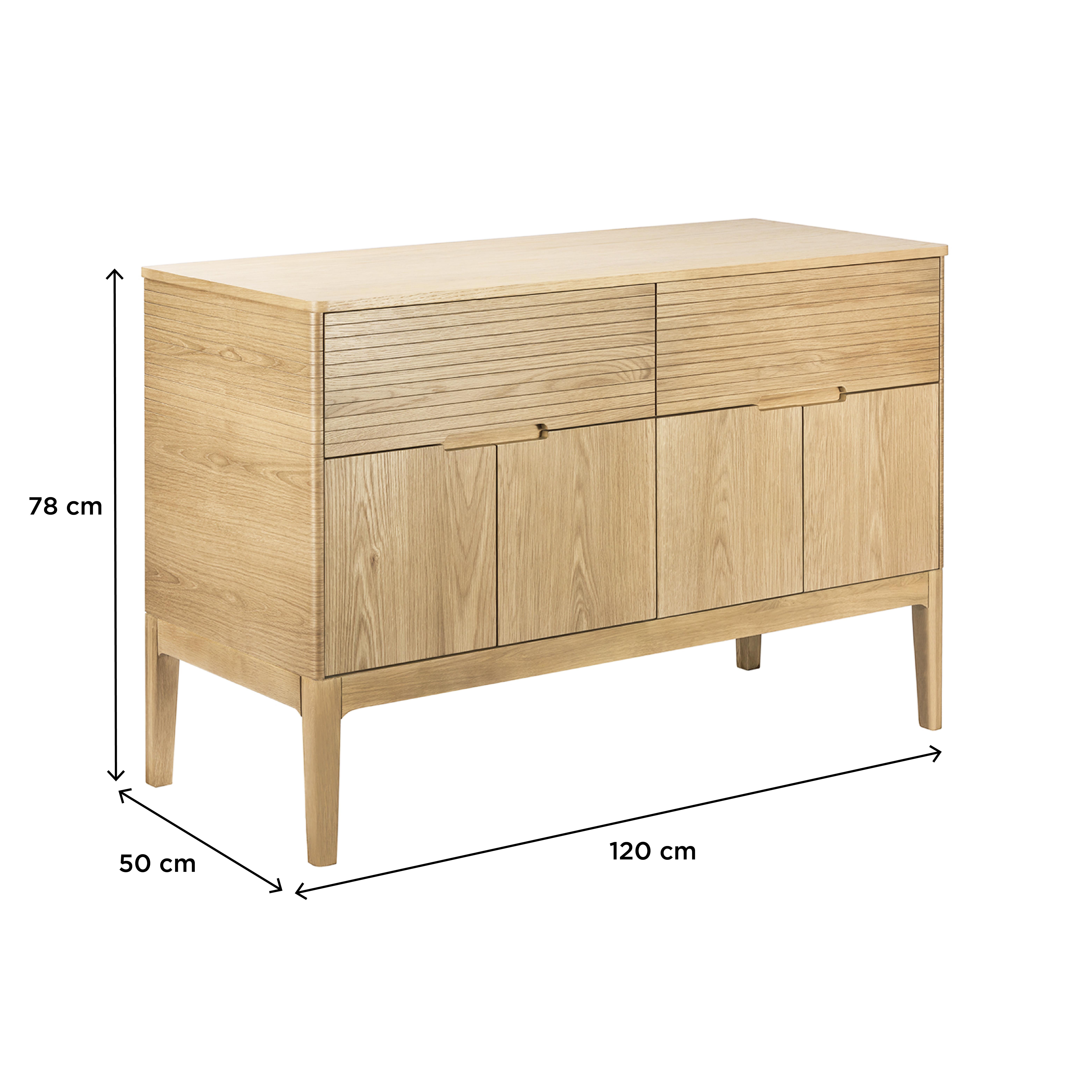 Ensemble meuble double vasque 120 cm chêne naturel + 2 vasques + 2 robinets