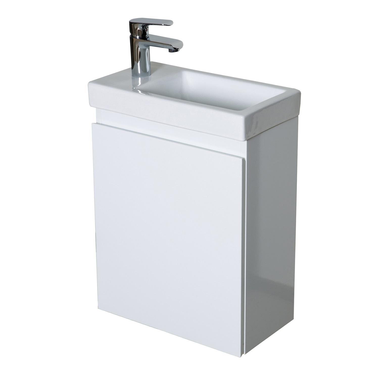 Ensemble meuble lave-mains + Robinet chromé
