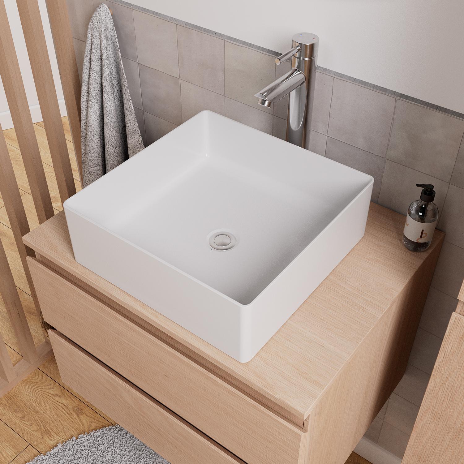 Ensemble meuble simple vasque 60 cm + vasque COMA