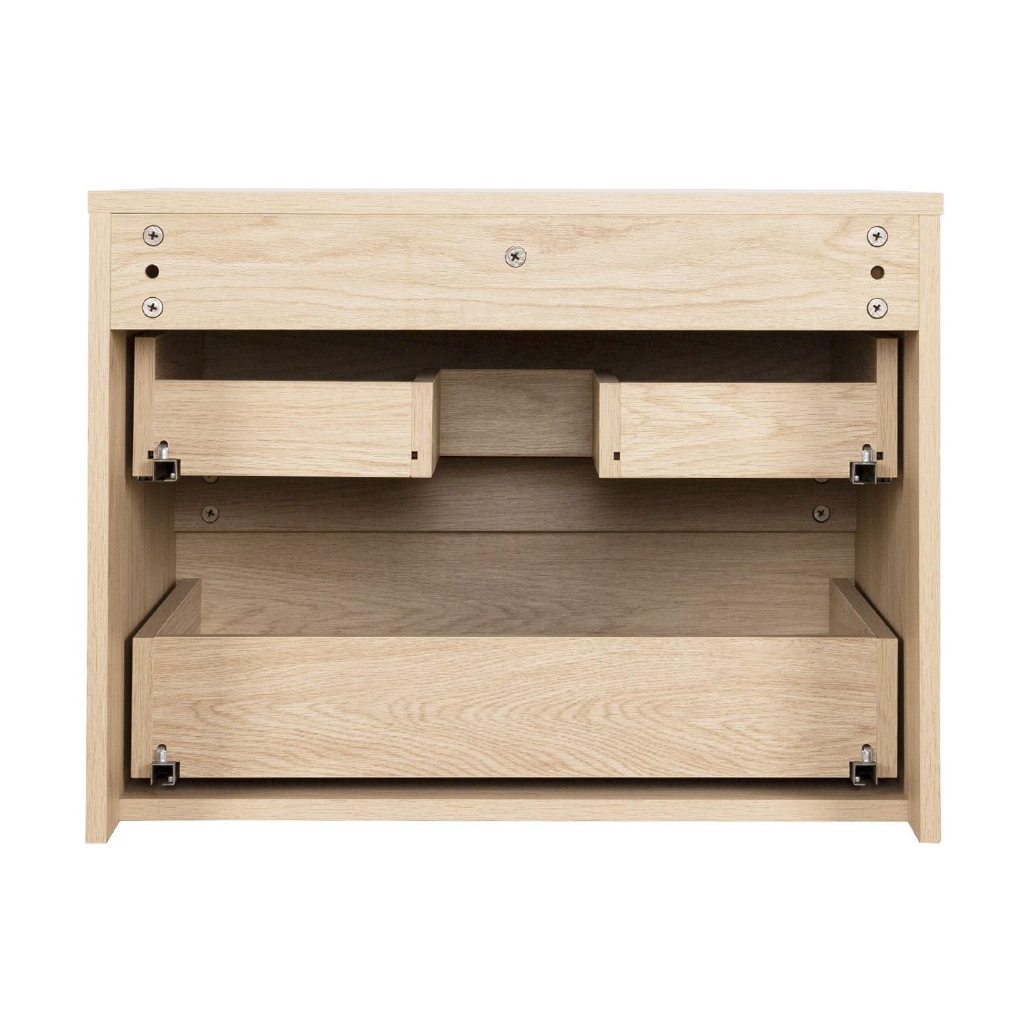 Ensemble meuble simple vasque 60 cm + vasque DIEGO + robinet ROB + miroir EMA