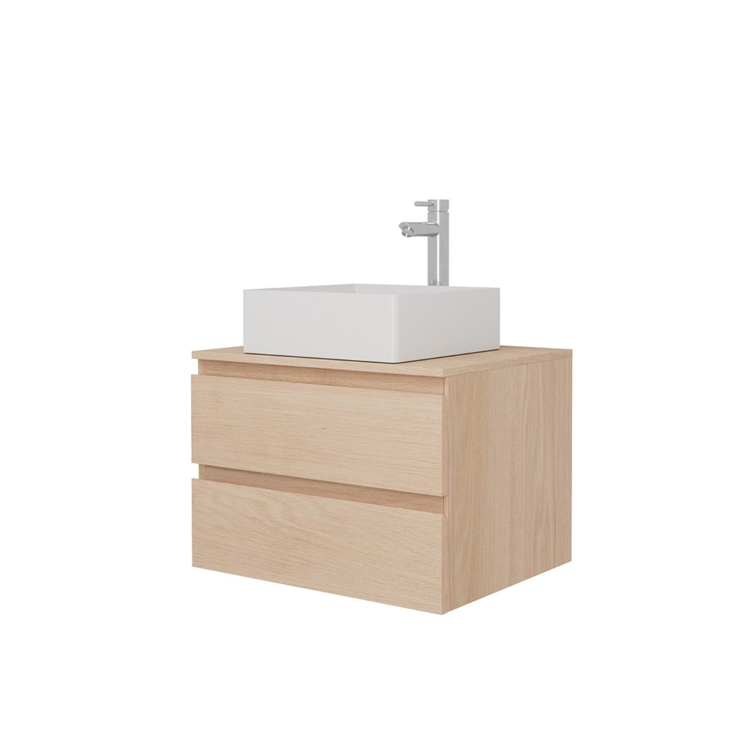 Ensemble meuble simple vasque 60 cm + vasque COMA + robinet TAP