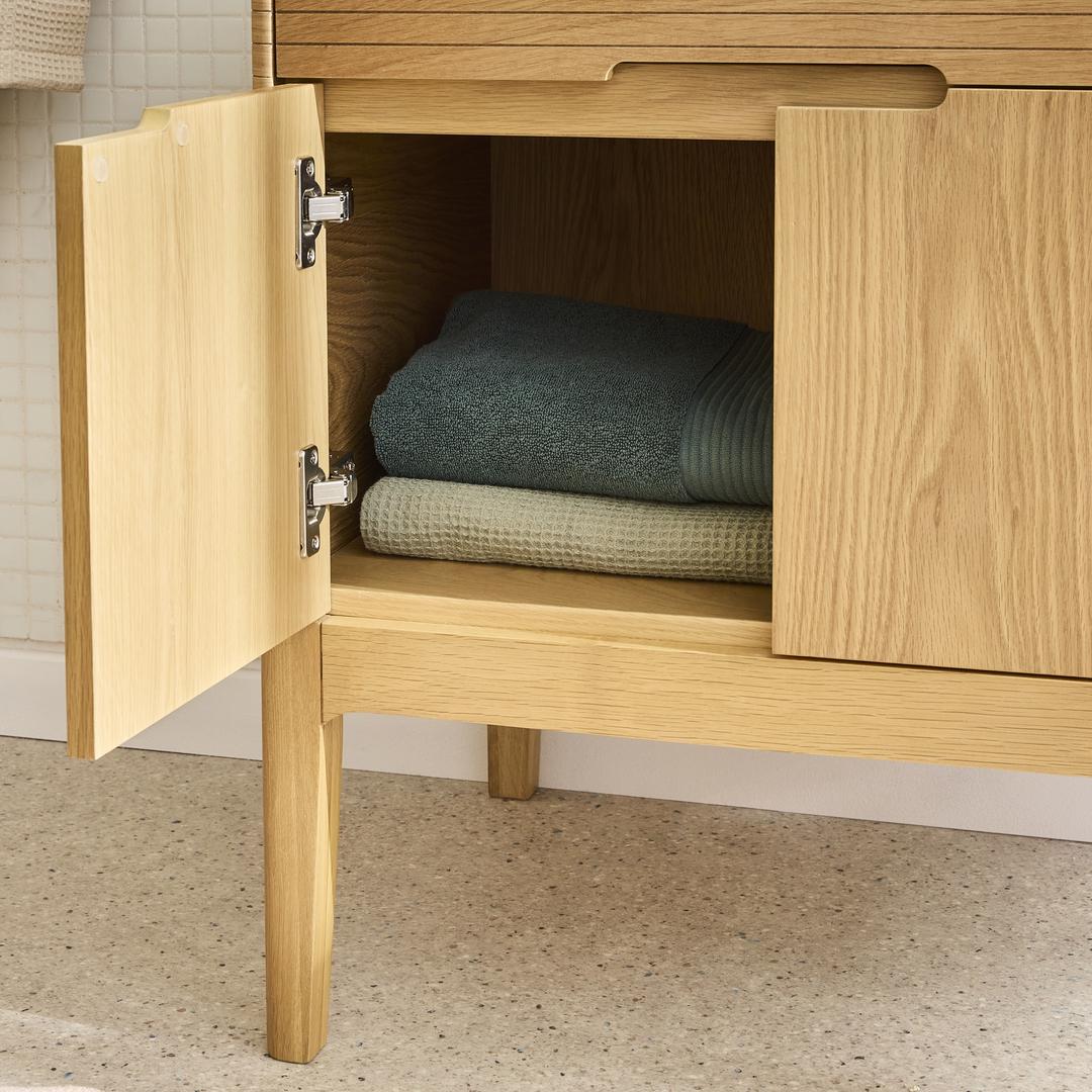 Ensemble meuble double vasque 60cm ALASKA + vasque DIEGO + robinet TAP