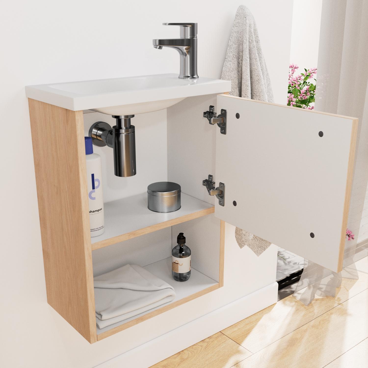 Ensemble meuble lave-mains NIKA + robinet TAP