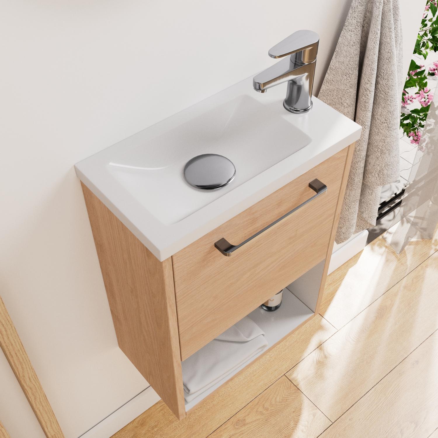 Ensemble meuble lave-mains NIKA + robinet TAP