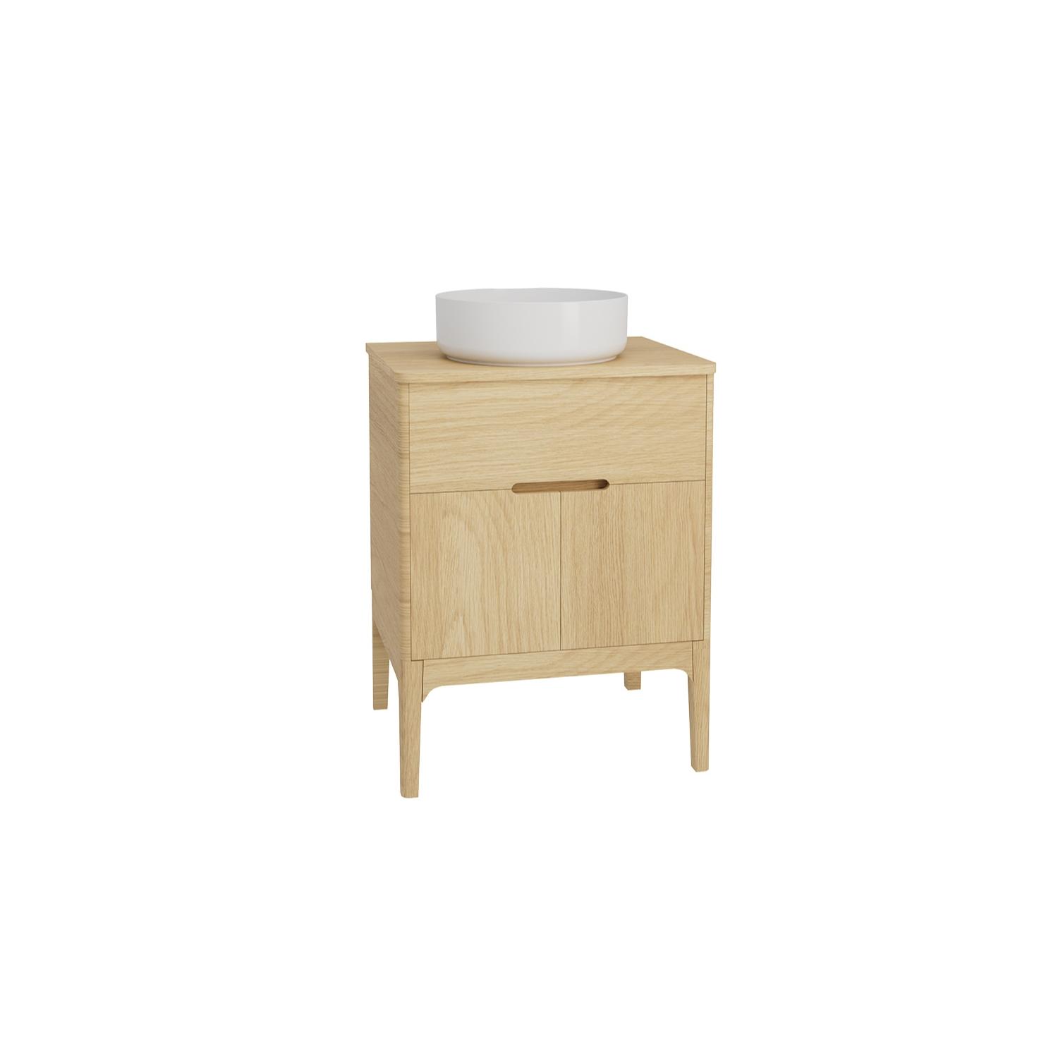 Ensemble meuble double vasque 60cm ALASKA + vasque DIEGO