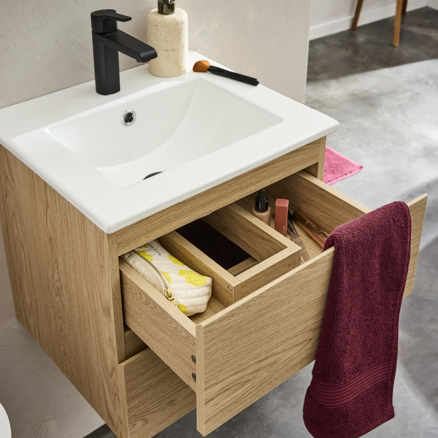 Ensemble meuble simple vasque 45 cm + robinet GRIFO