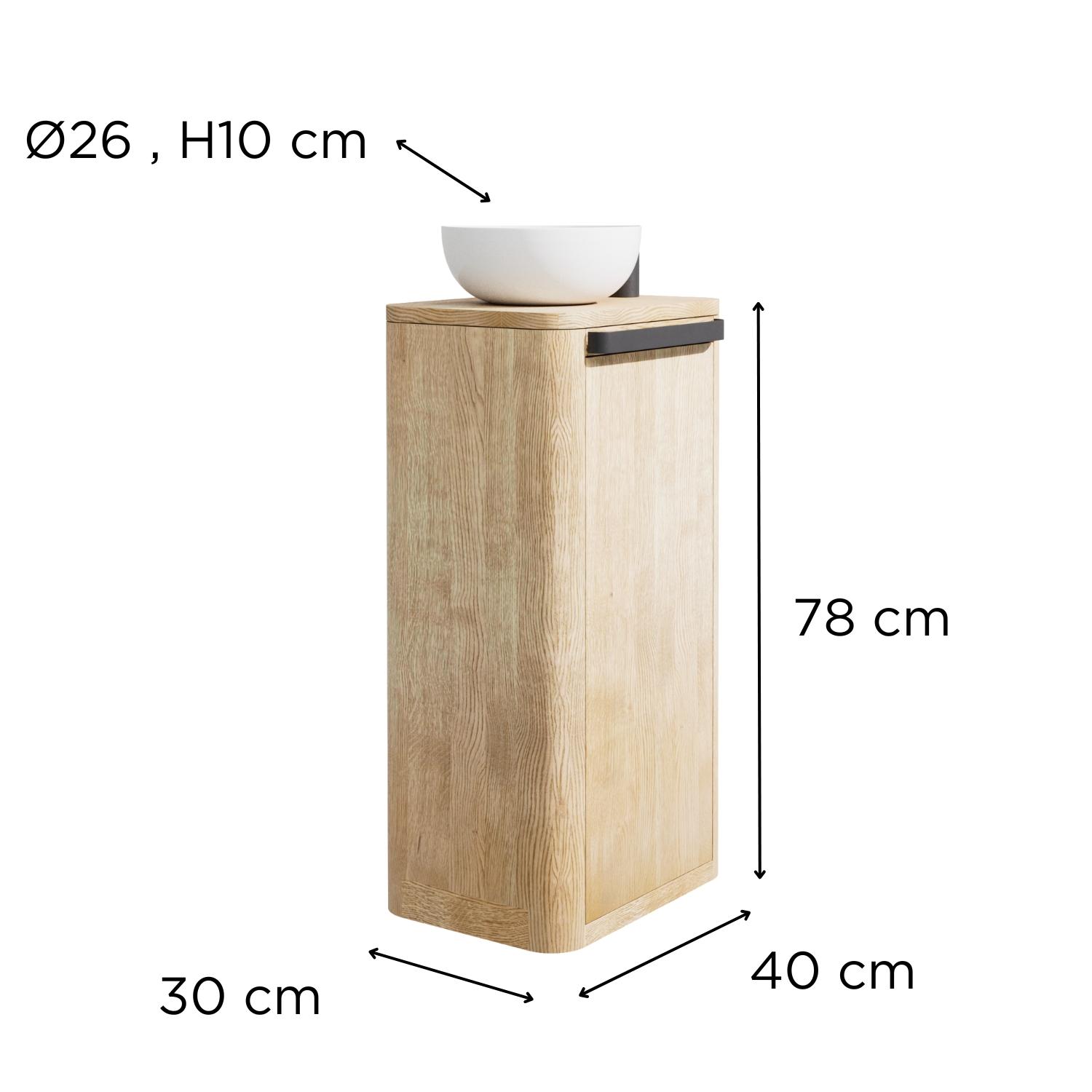 Ensemble meuble lave-mains TOM + vasque MAUD