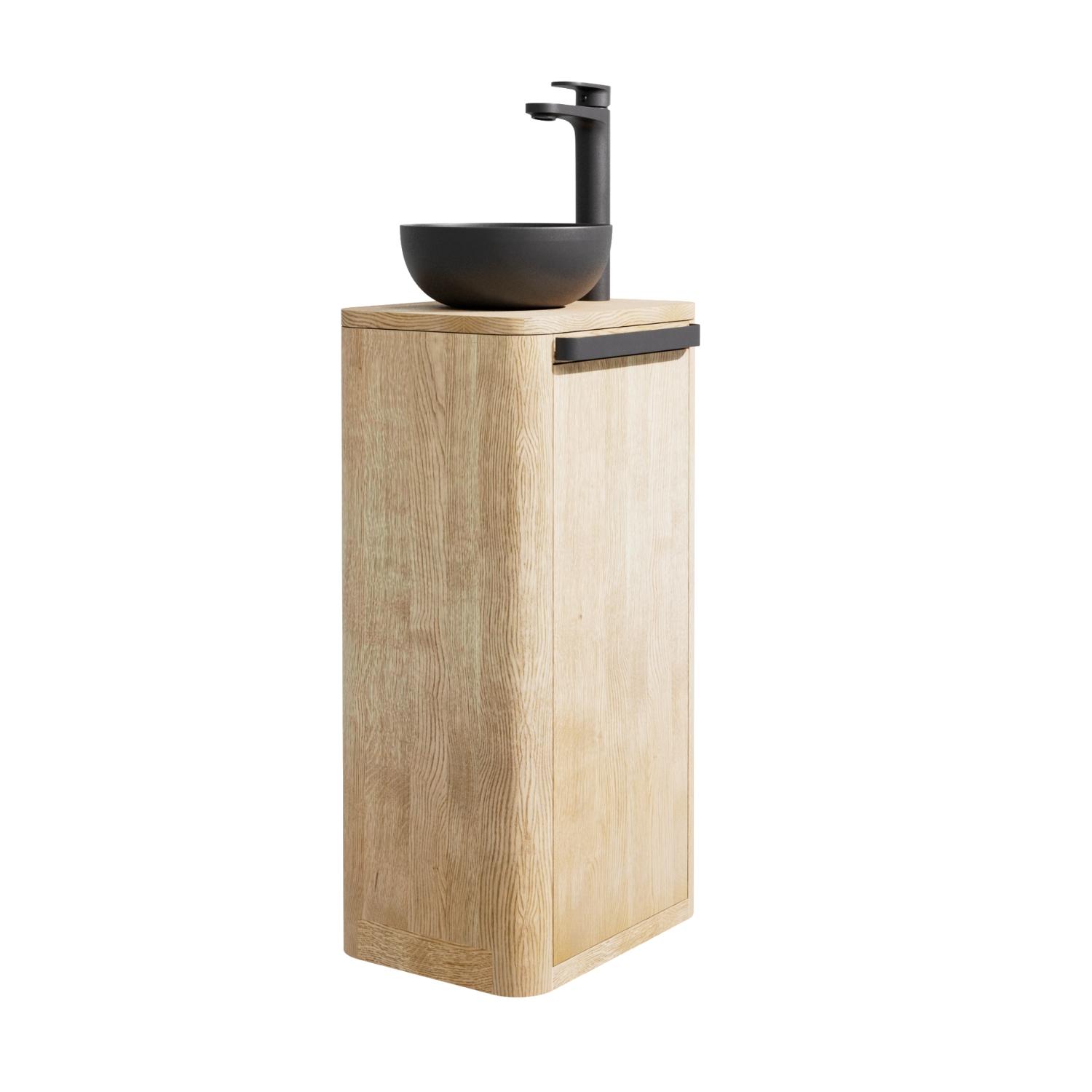 Ensemble meuble lave-mains TOM + vasque MAUD + robinet ROB