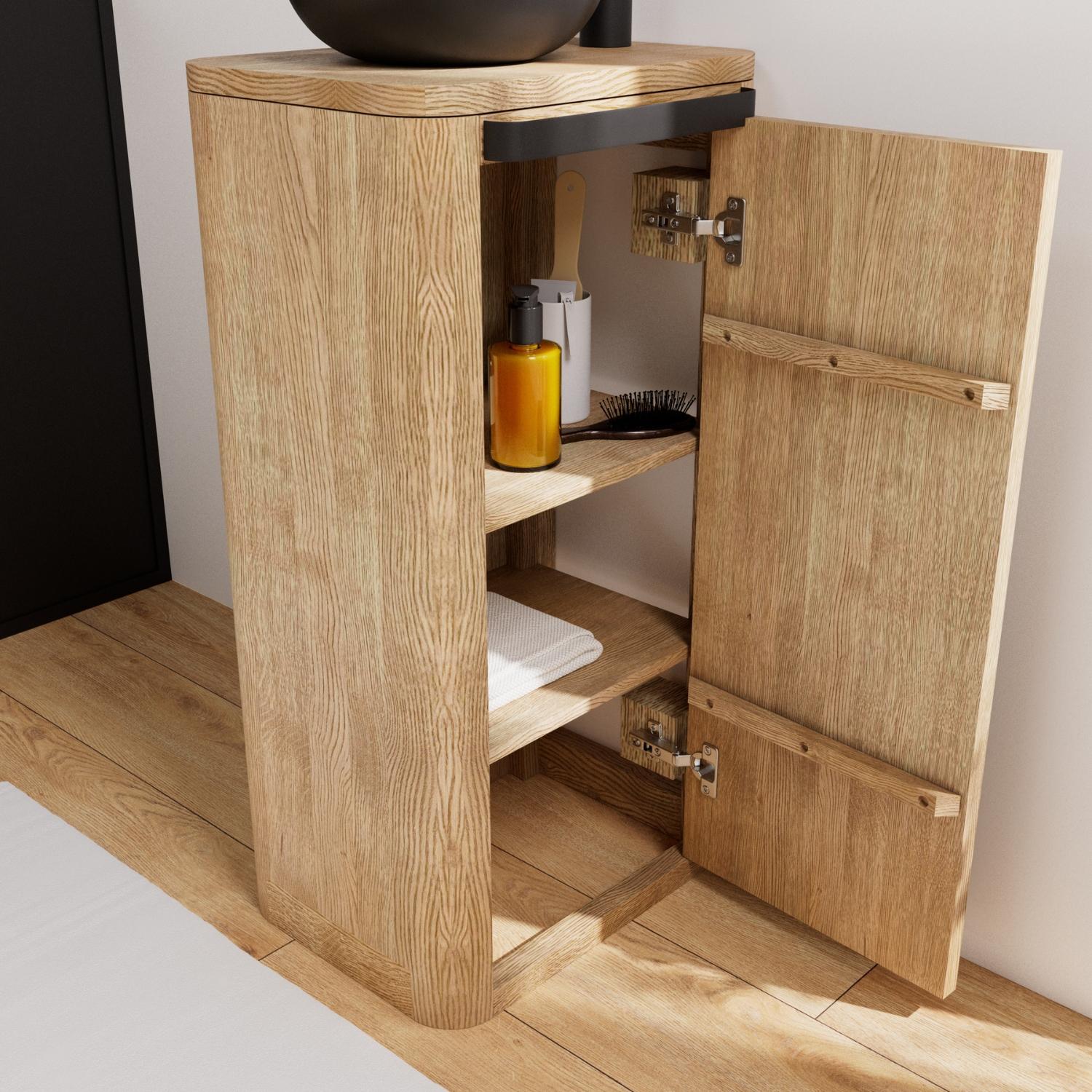 Ensemble meuble lave-mains TOM + vasque MAUD + robinet ROB