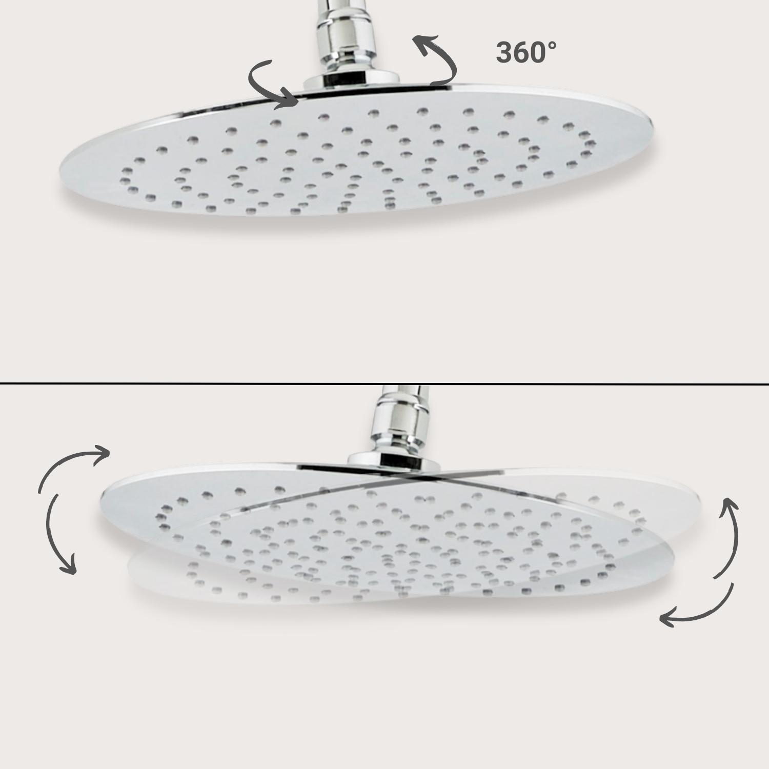 Tête de douche chromée ALVEA