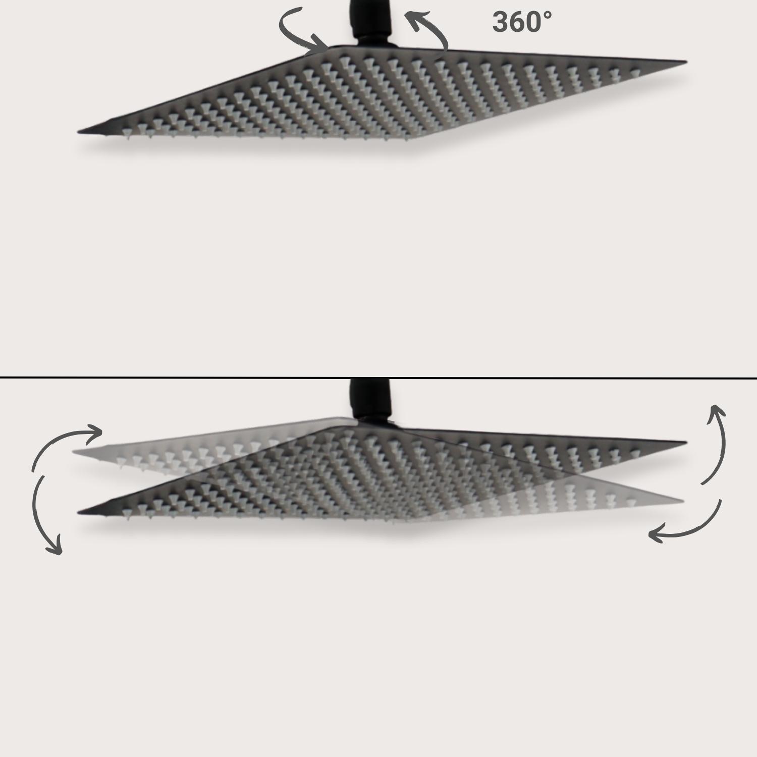Tête de douche carrée VEYLA