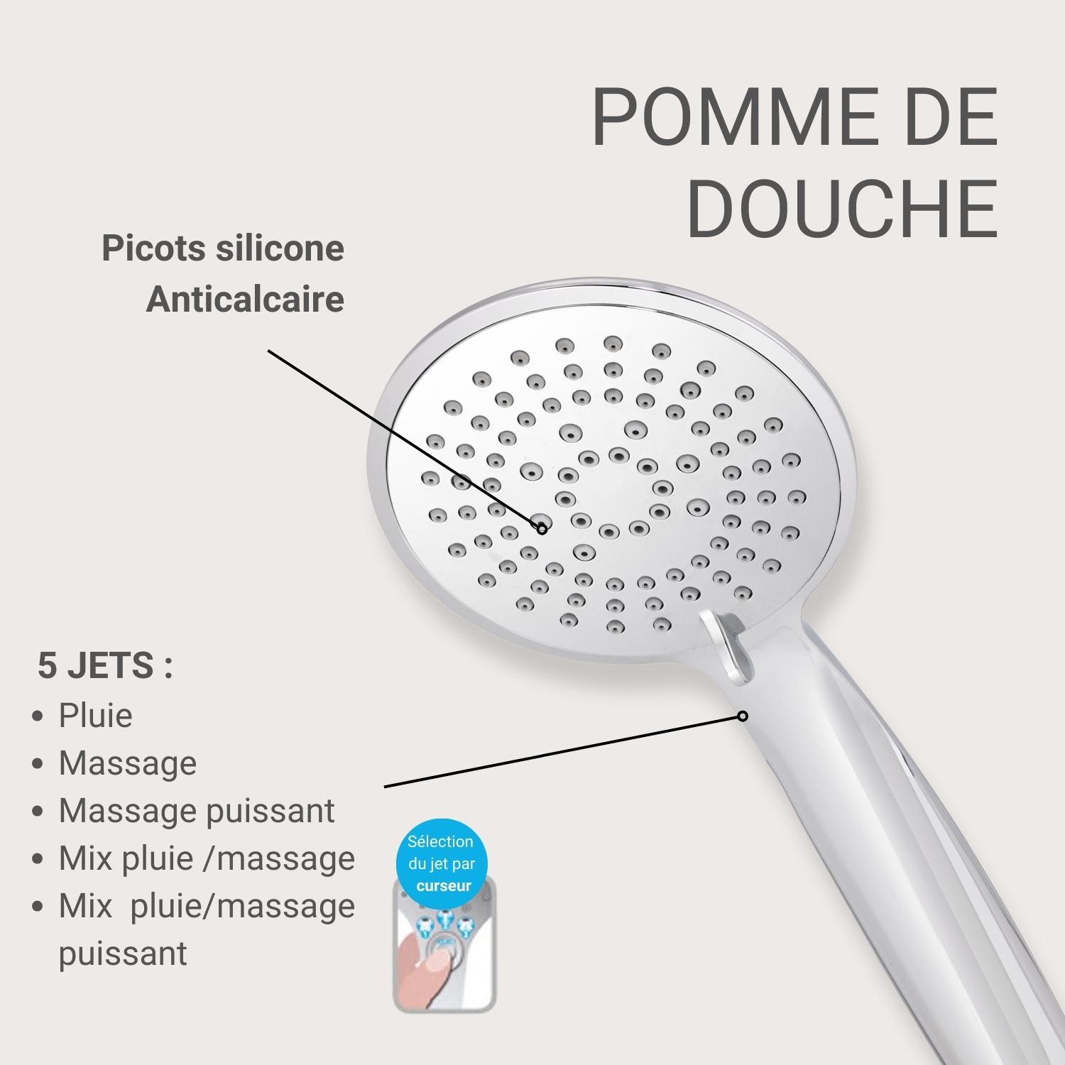 Douchette chromée OLYNA