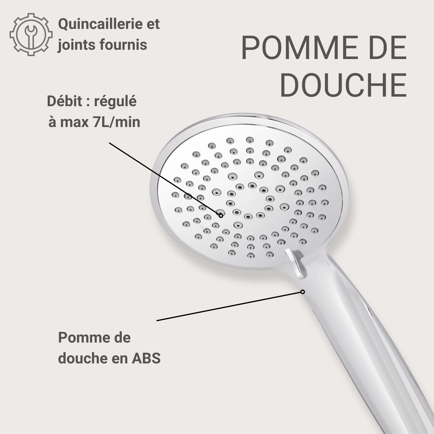 Douchette chromée OLYNA