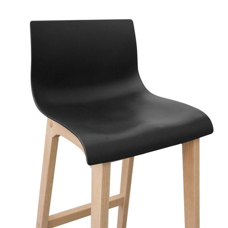 Lot de tabouret de bar en chêne 65cm TANNA