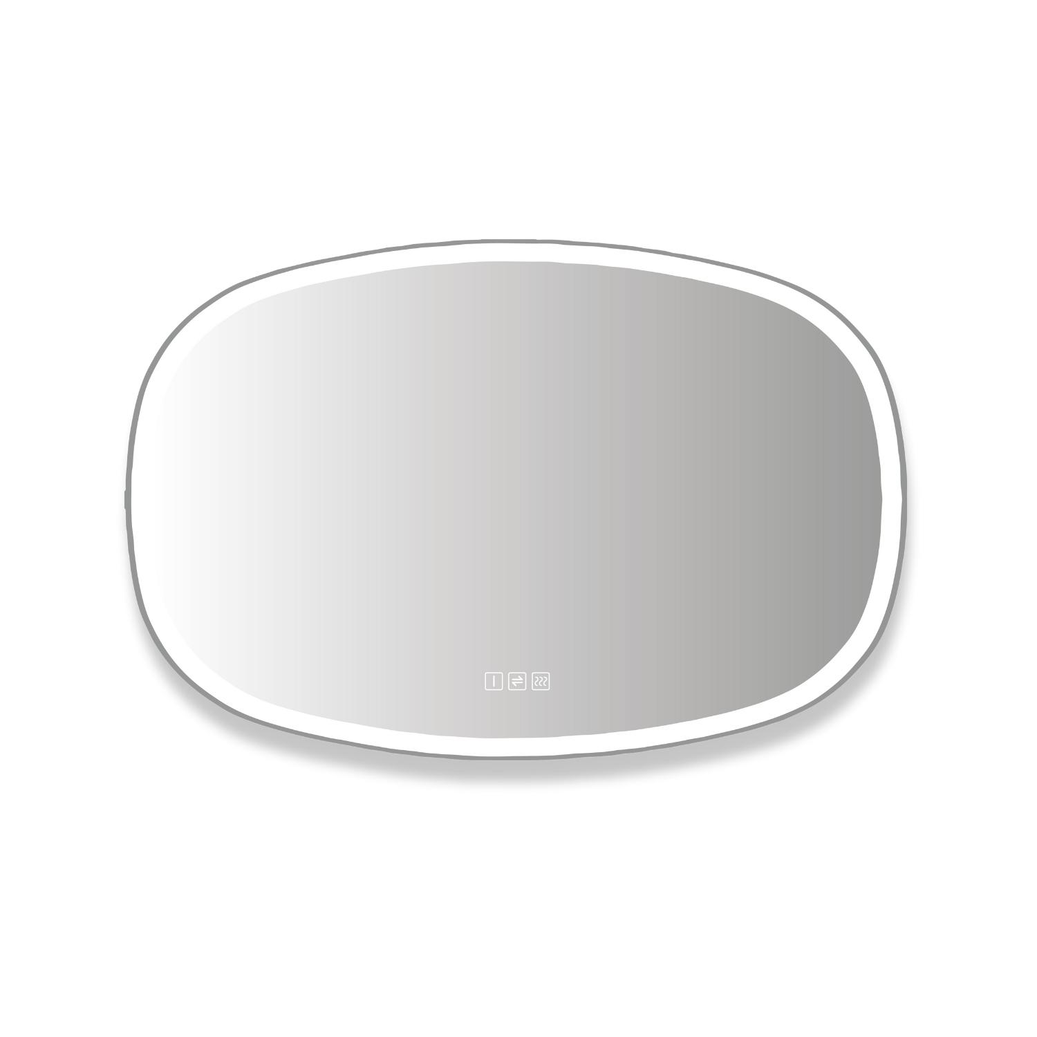 Miroir LED organique 80x120xm avec rétroéclairage