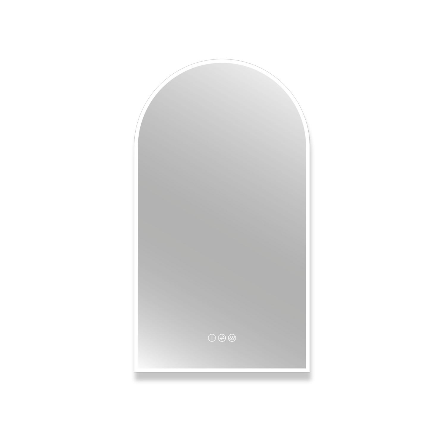 Miroir LED arche 90x50cm avec rétroéclairage