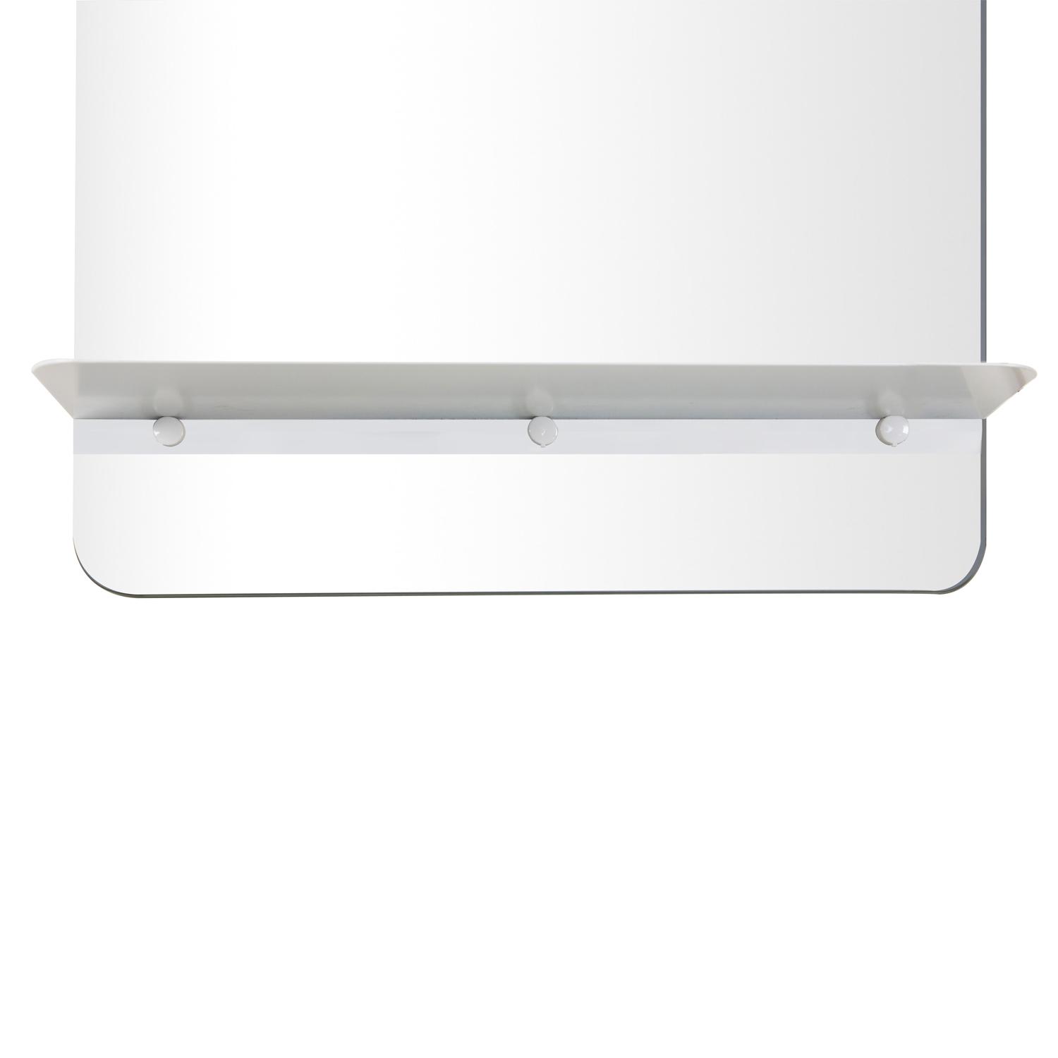 Miroir rectangulaire avec tablette noire 40 x 70 cm SIMONA