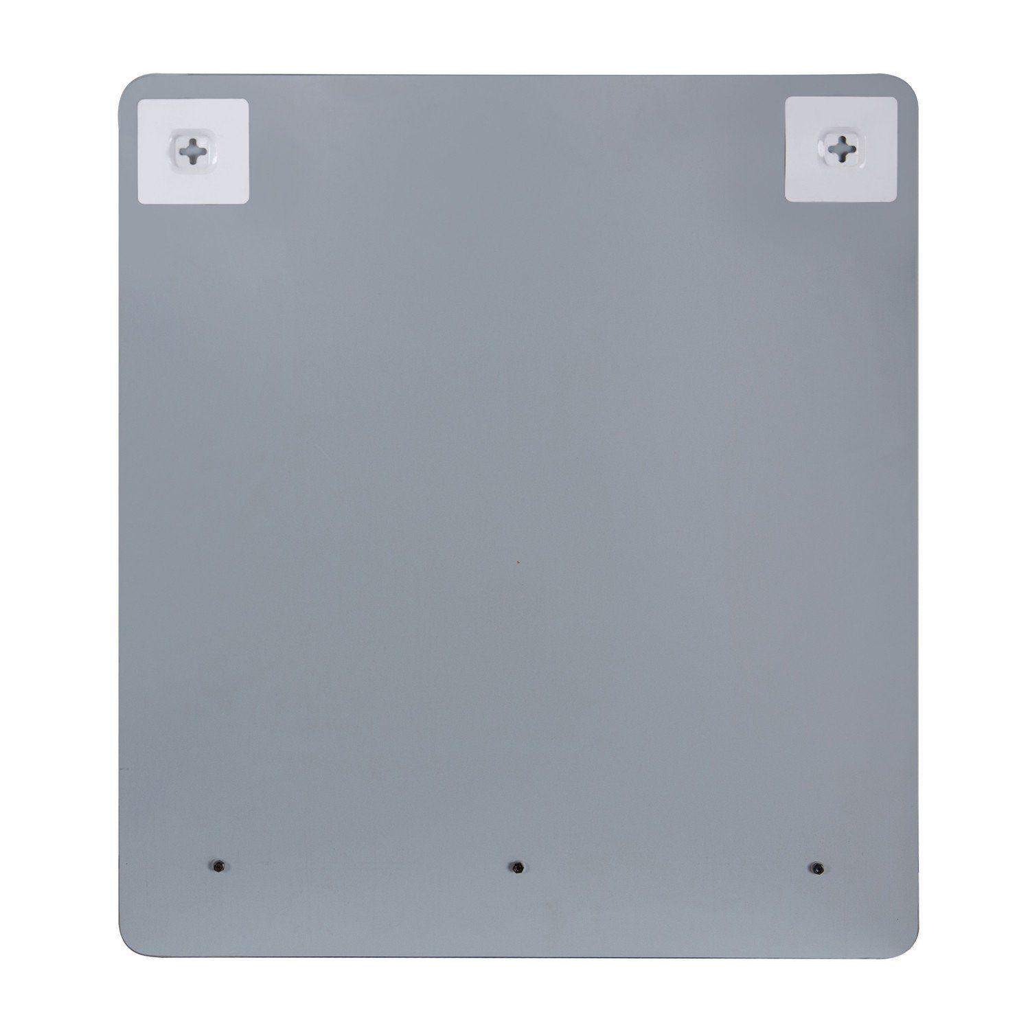 Miroir rectangulaire avec tablette blanche 60 x 70 cm SORRENTO