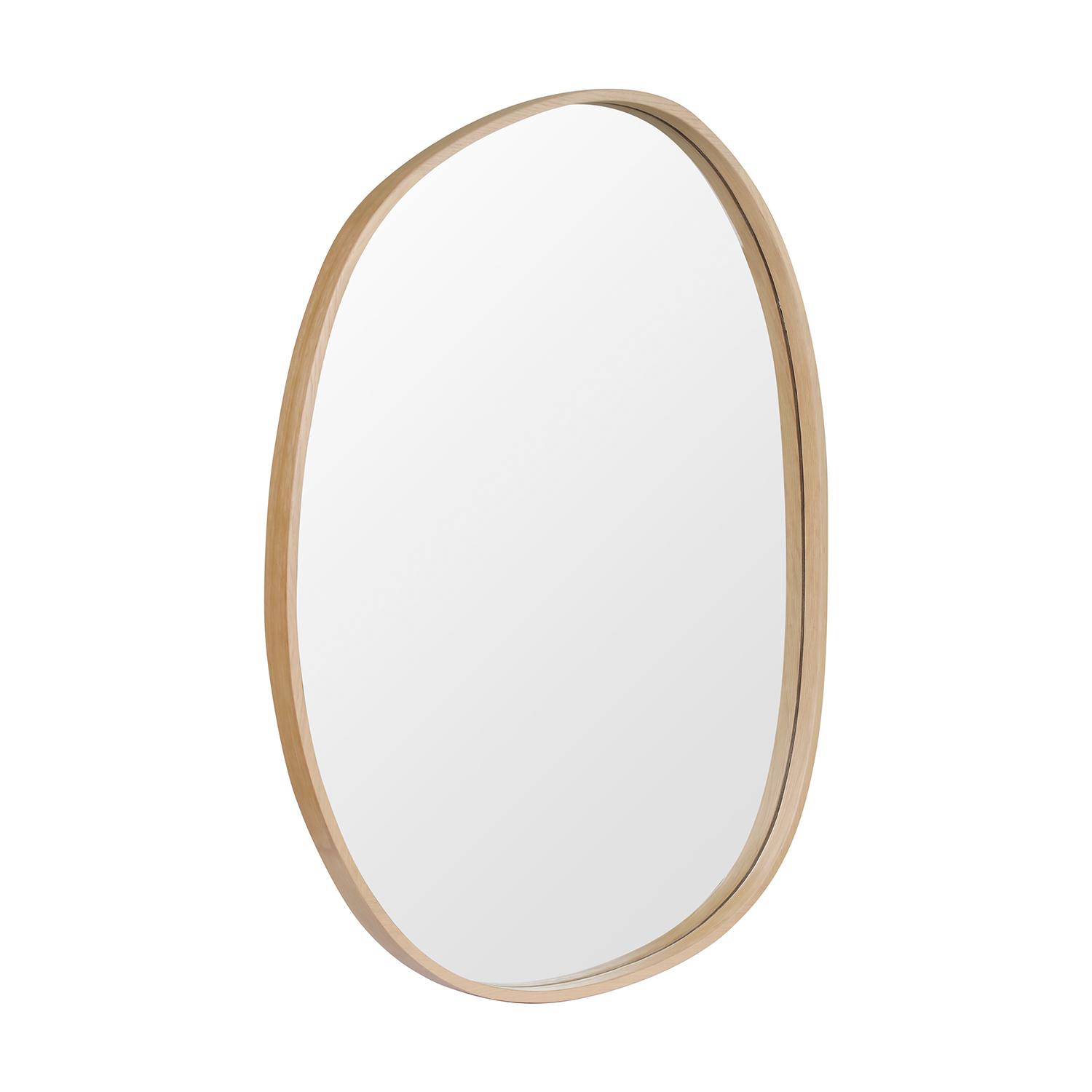 Miroir galet chêne 60 x 80 cm