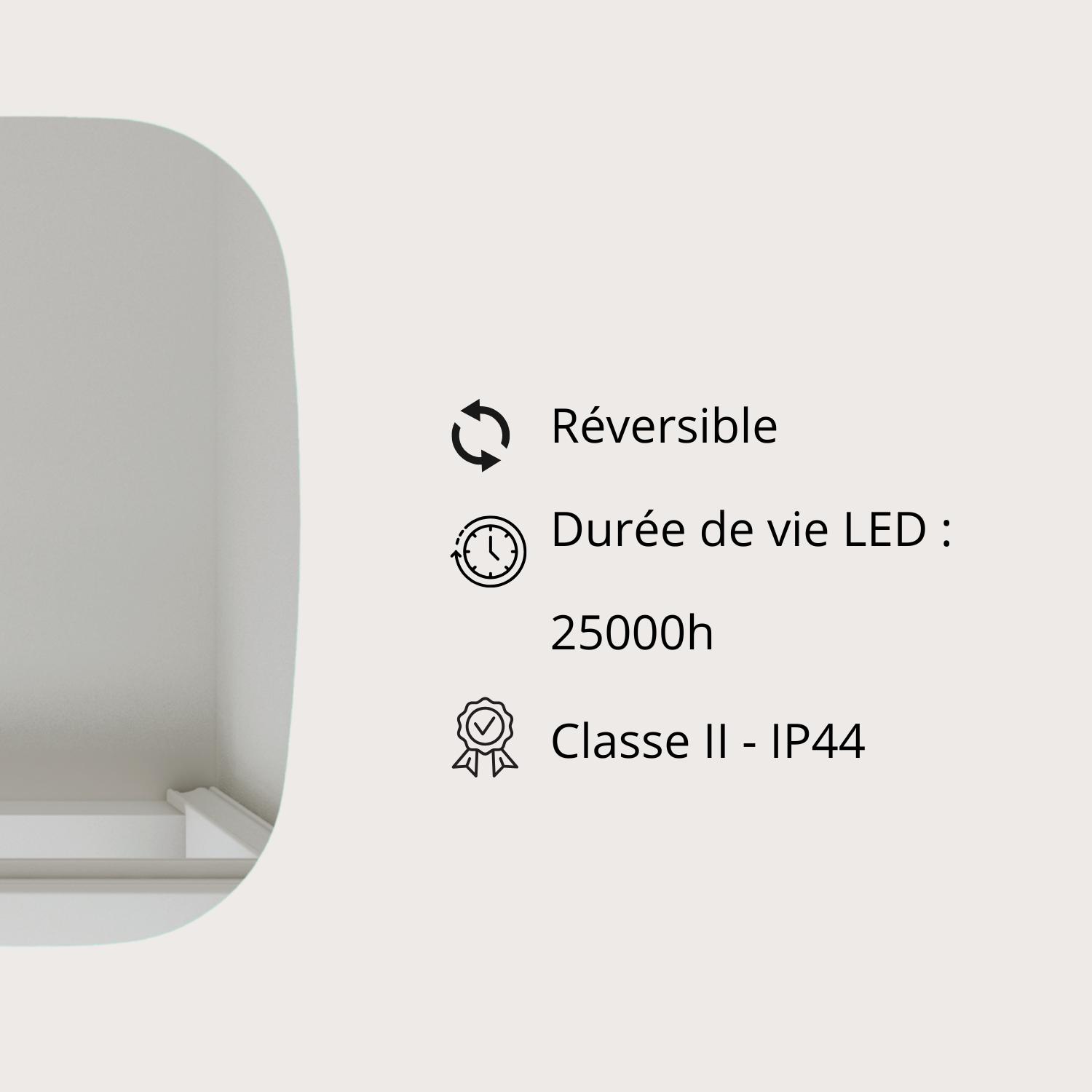 Miroir LED 52x80 cm ANIA