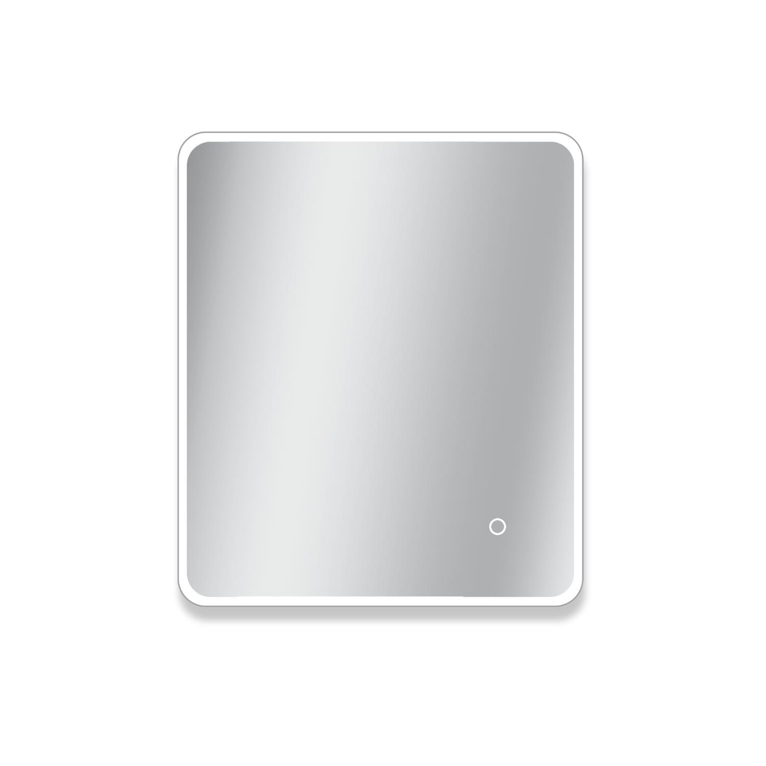 Miroir LED rectangulaire L60/80/90/120cm avec cadre rétro-éclairé