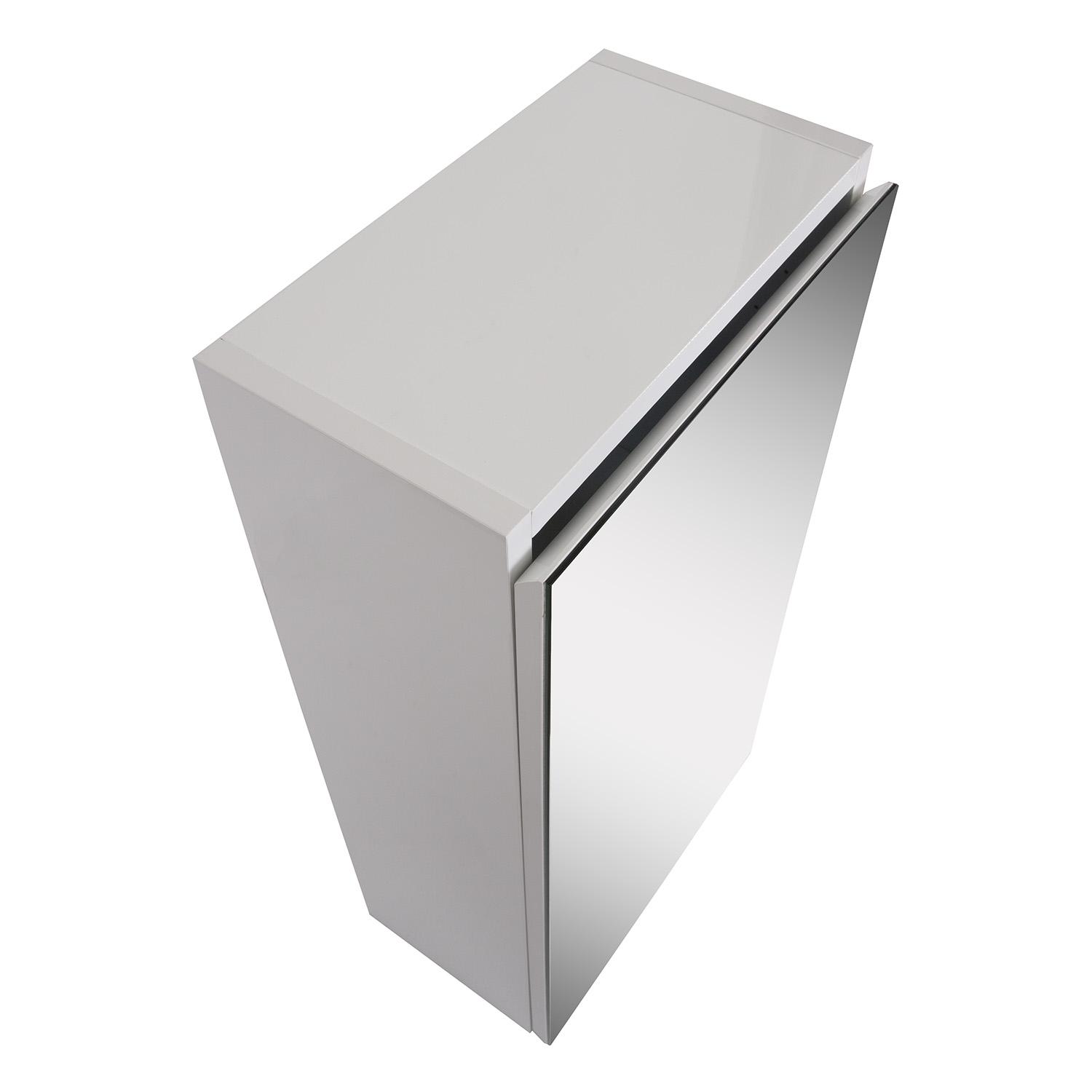 Module de rangement - Armoire de toilette - Faible profondeur - Blanc laqué