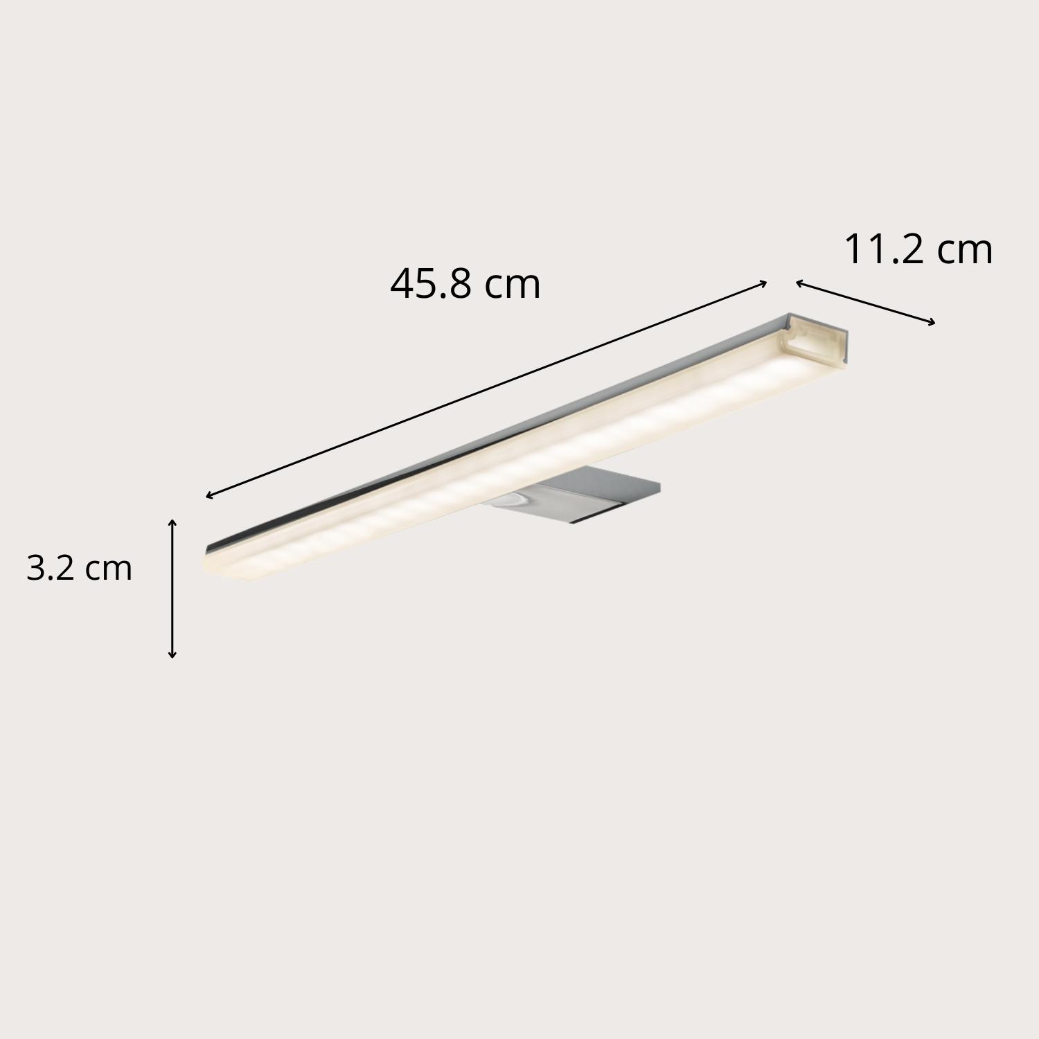 Spot LED pour miroir an aluminium 45,8cm